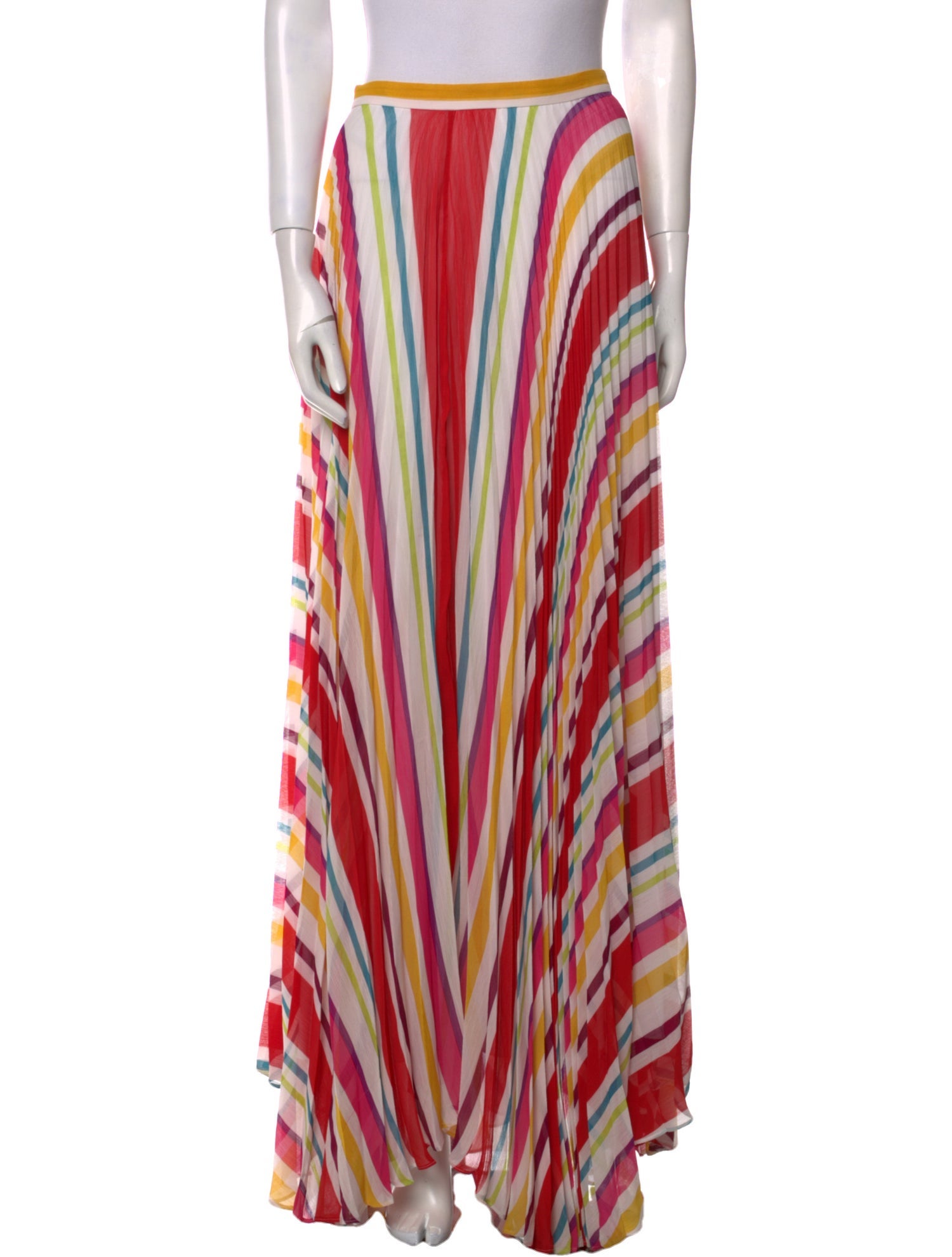 Alice + Olivia Striped Long Skirt