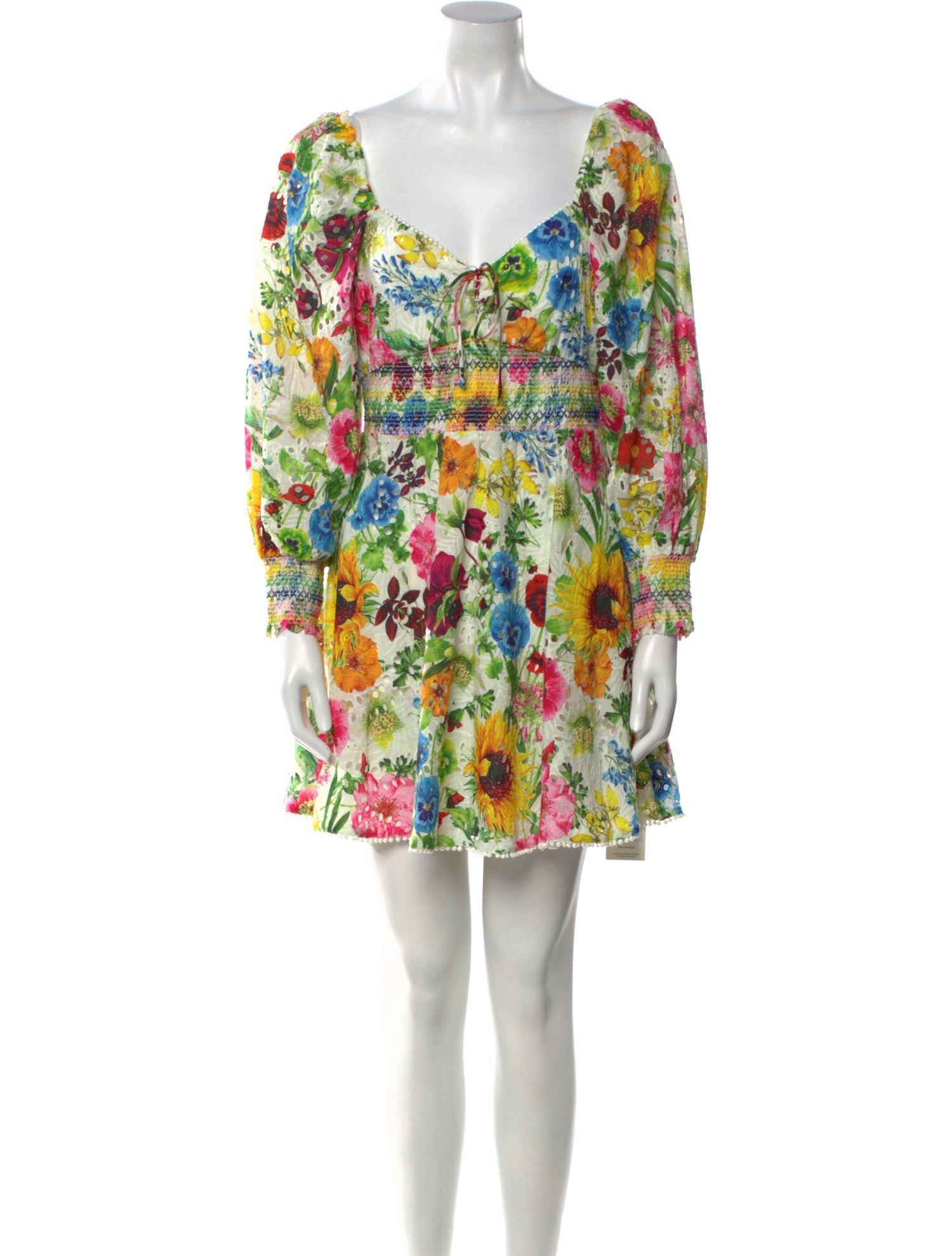 Alice + Olivia Floral Print Mini Dress