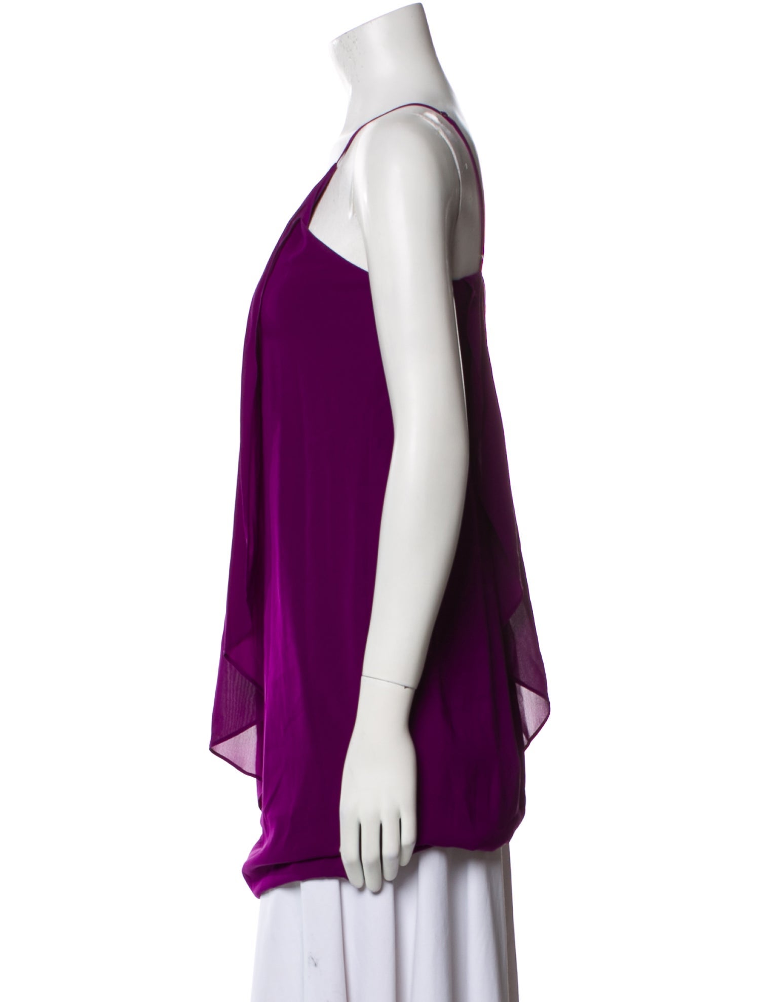 Alice + Olivia Silk Scoop Neck Top