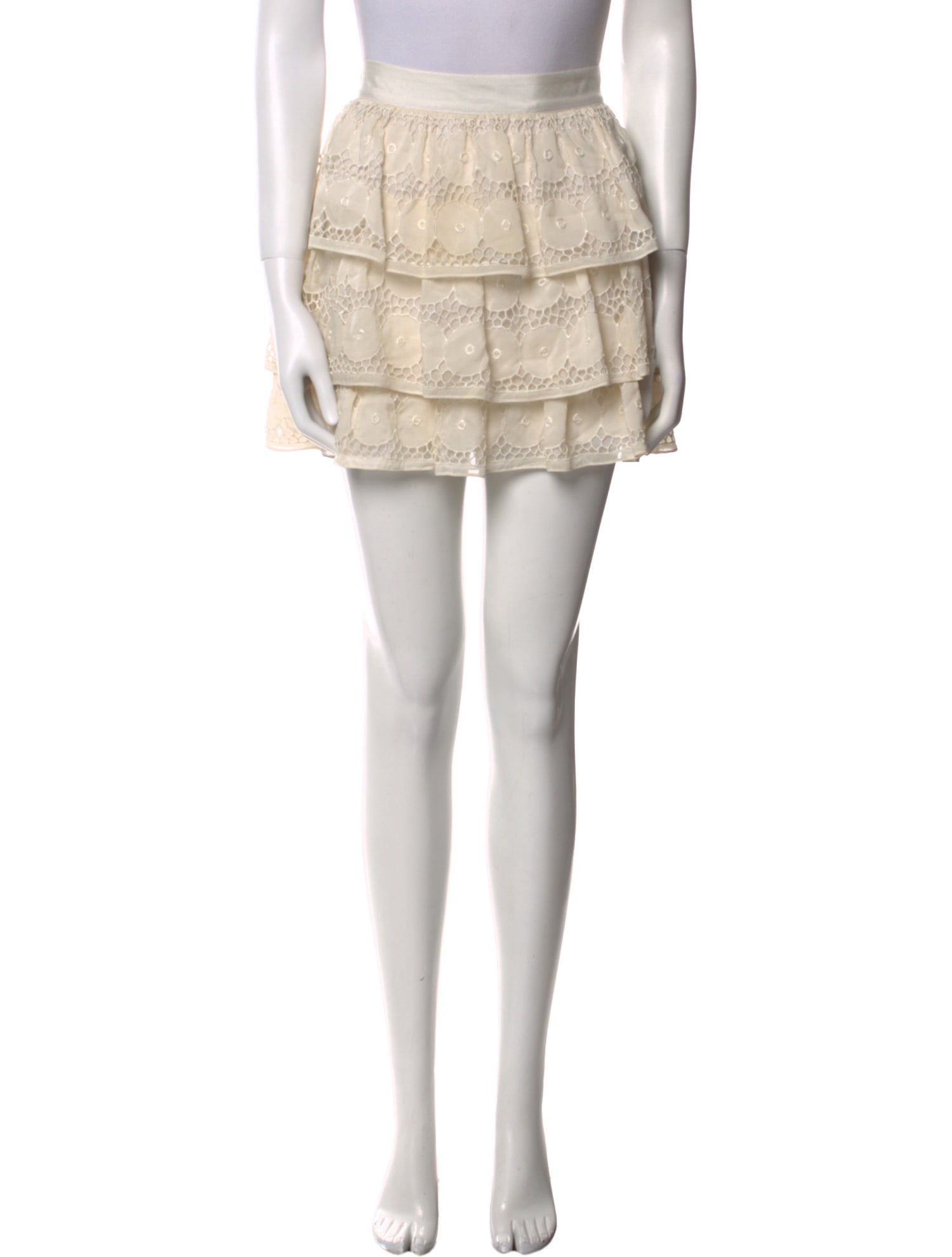 Alice + Olivia Silk Mini Skirt