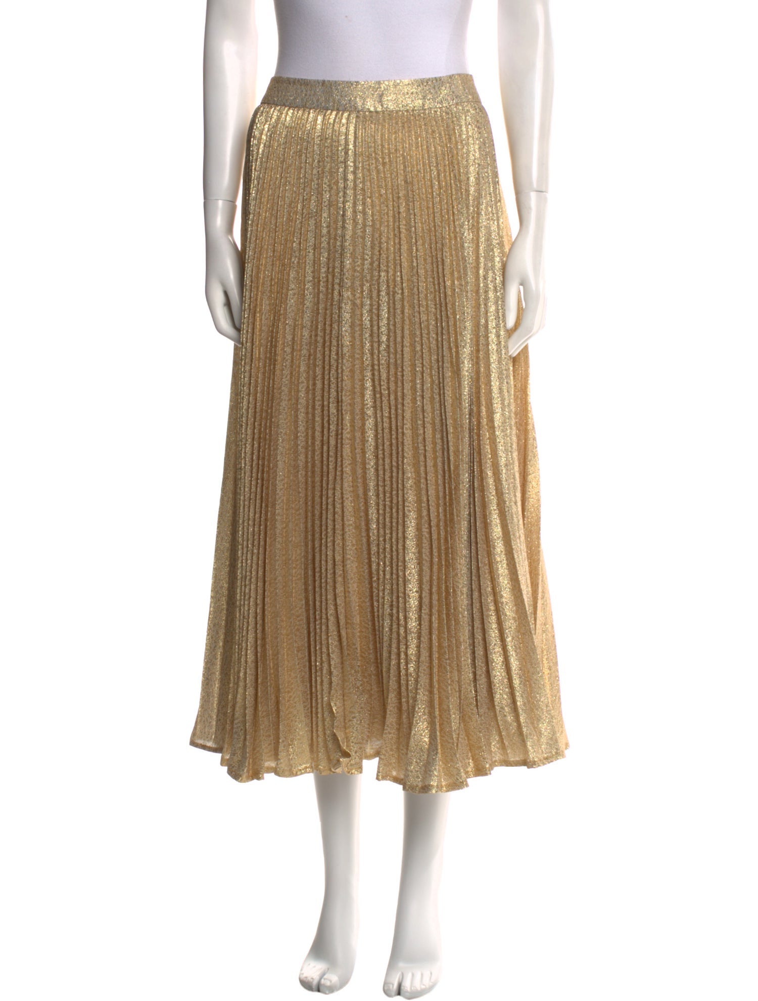 Alice + Olivia Silk Midi Length Skirt