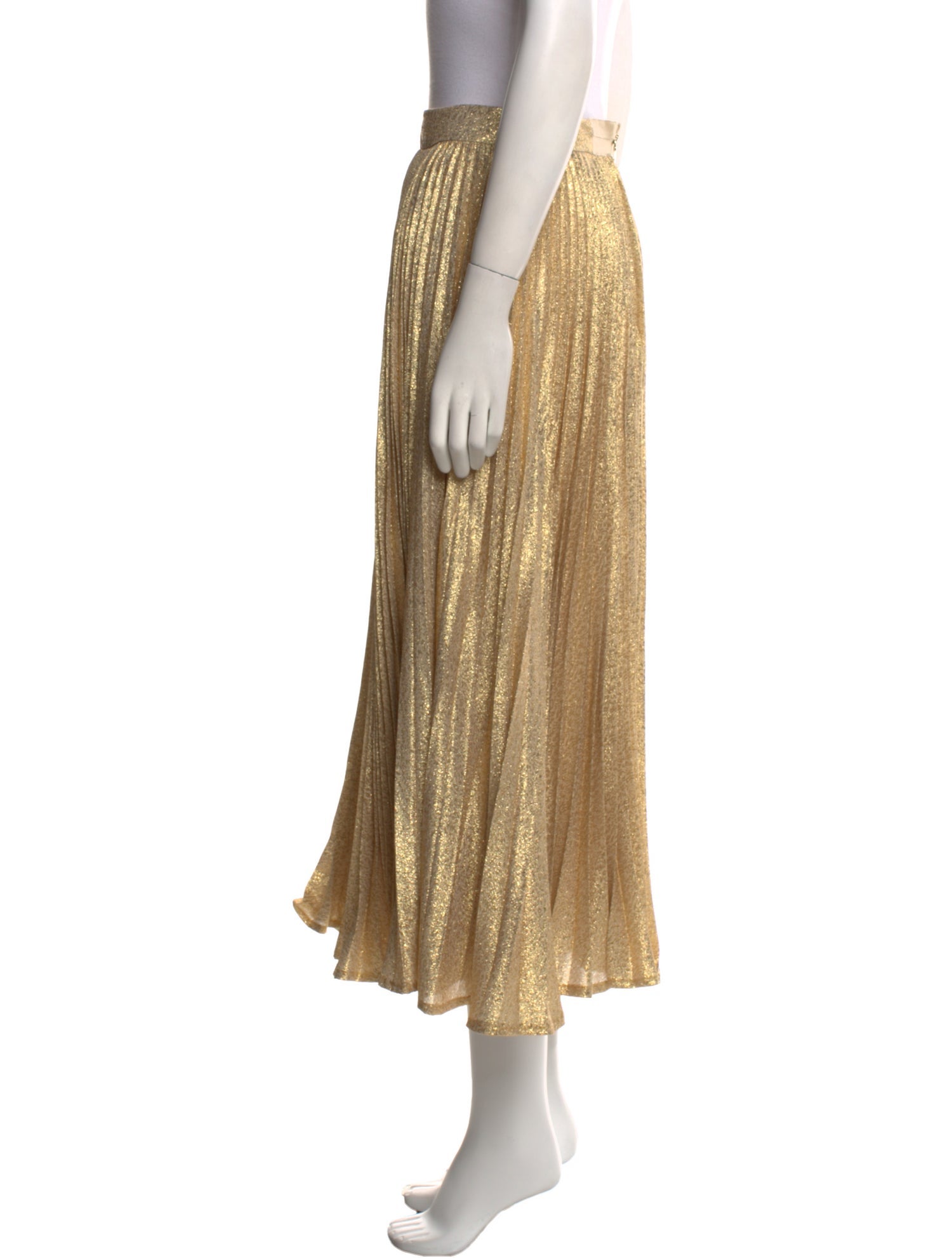 Alice + Olivia Silk Midi Length Skirt