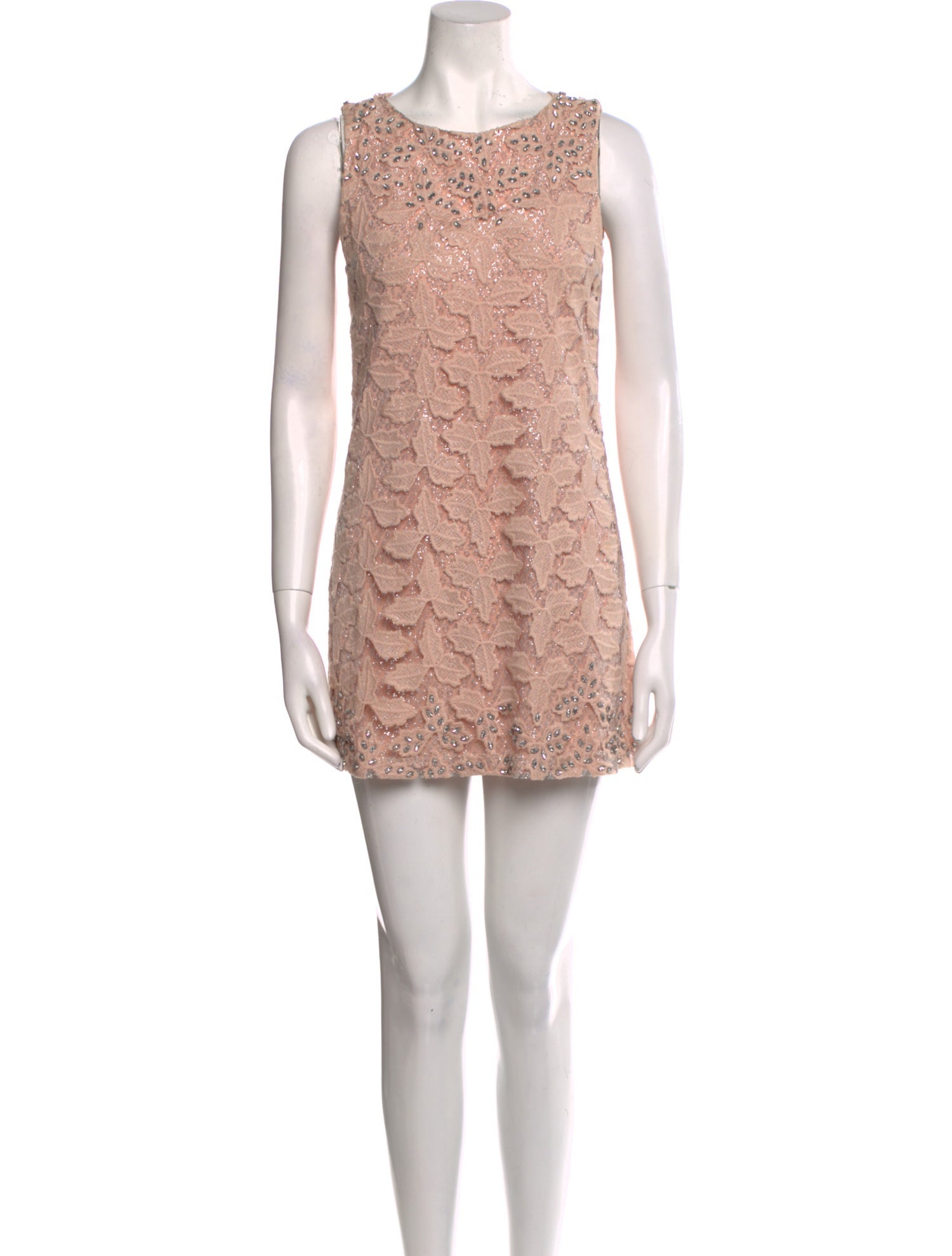 Alice + Olivia Lace Pattern Mini Dress
