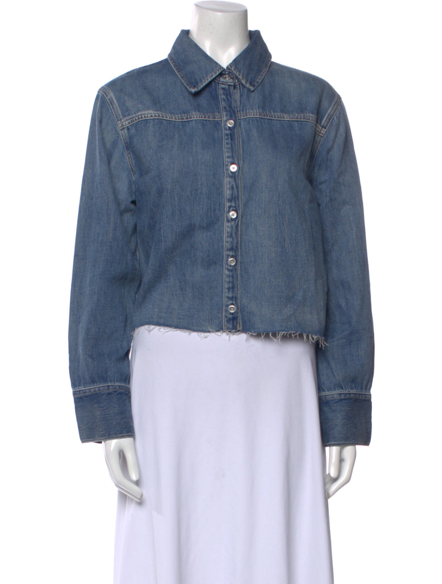 Alice + Olivia Long Sleeve Button-Up Top