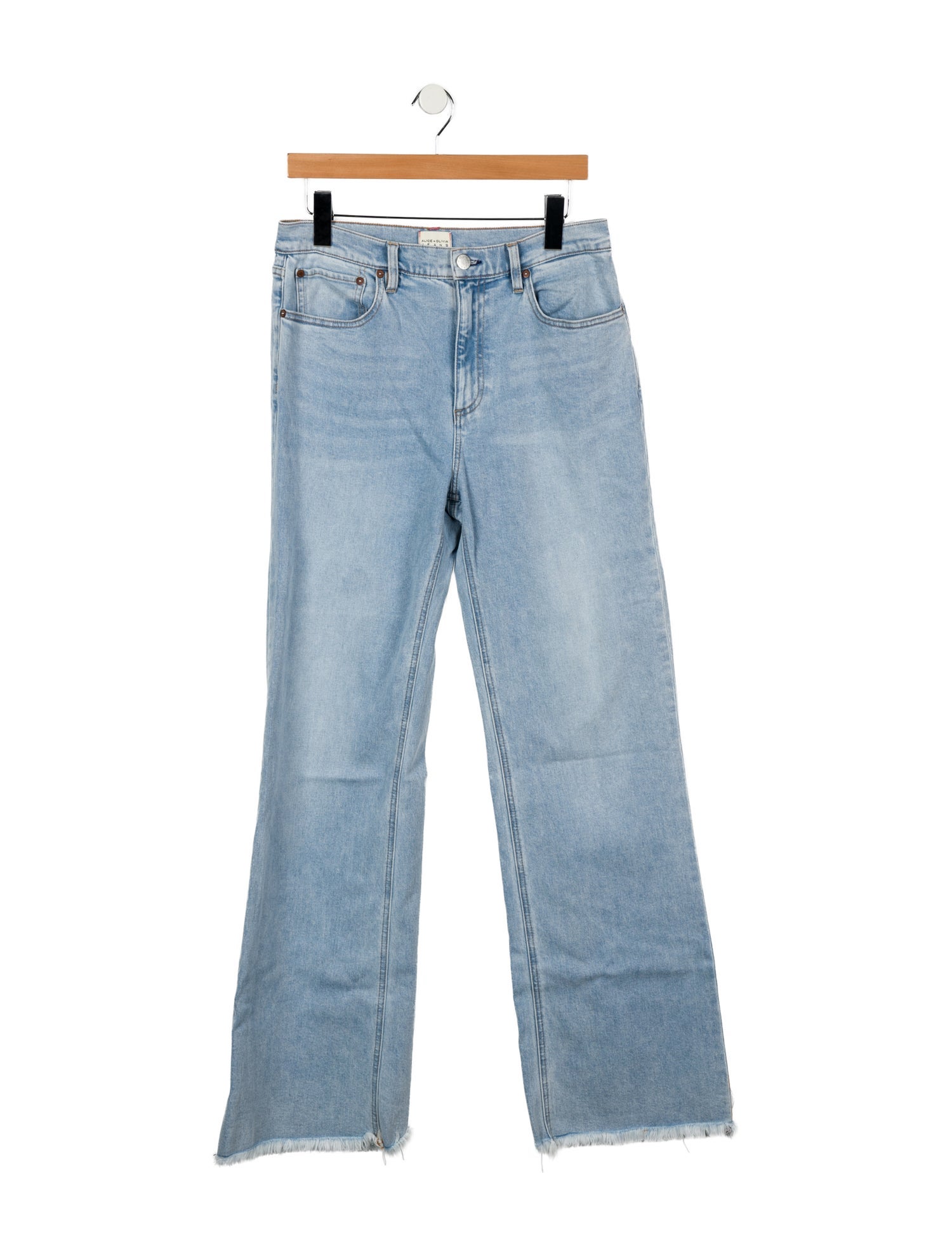 Alice + Olivia High-Rise Wide Leg Jeans