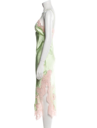 Alice + Olivia Lace Pattern Embroidered Accent Nightgown