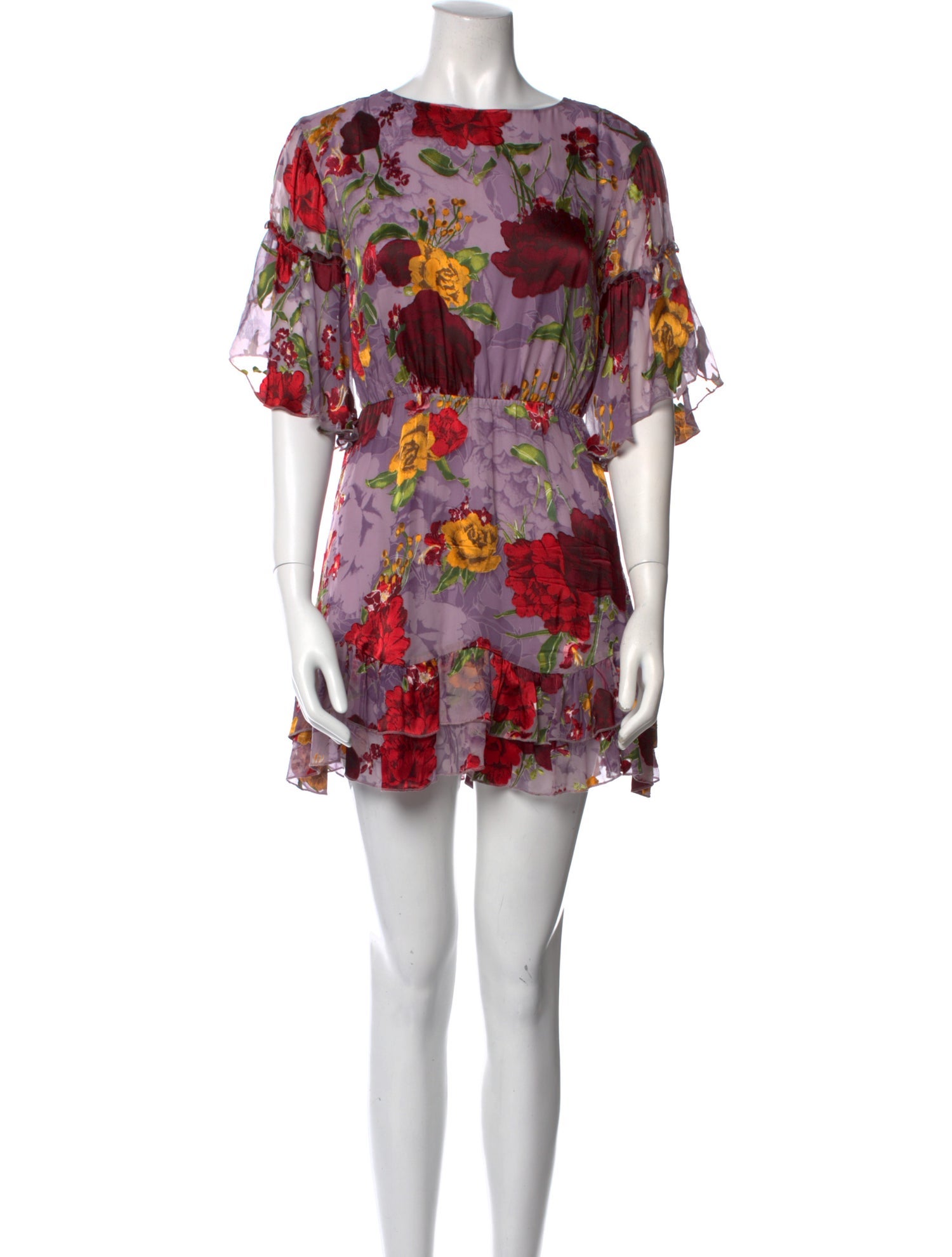 Alice + Olivia Floral Print Mini Dress