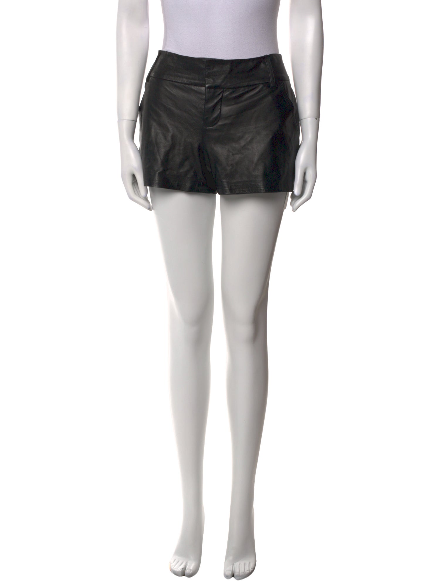 Alice + Olivia Leather Mini Shorts