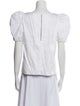 Alice + Olivia Square Neckline Short Sleeve Blouse