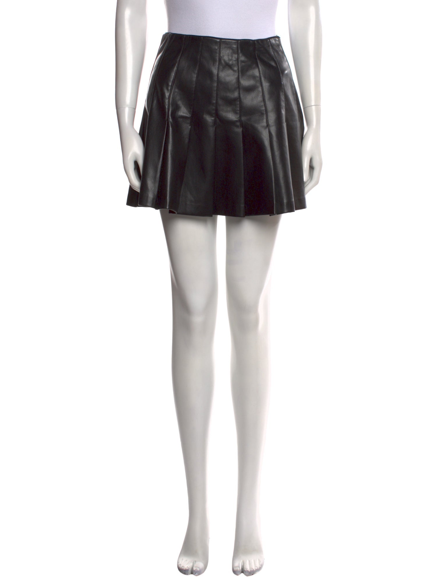 Alice + Olivia Faux Leather Mini Skirt