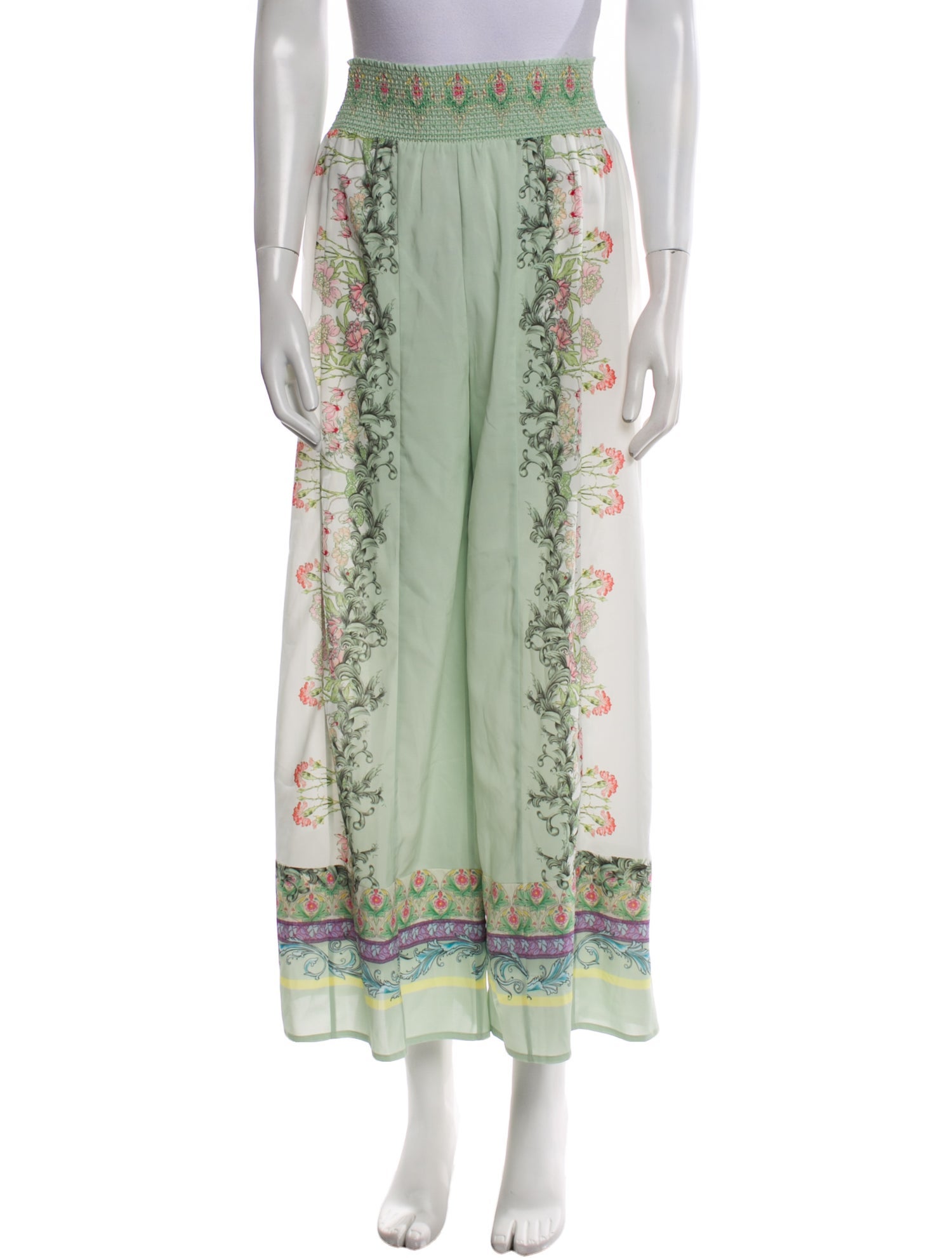 Alice + Olivia Printed Wide Leg Pants