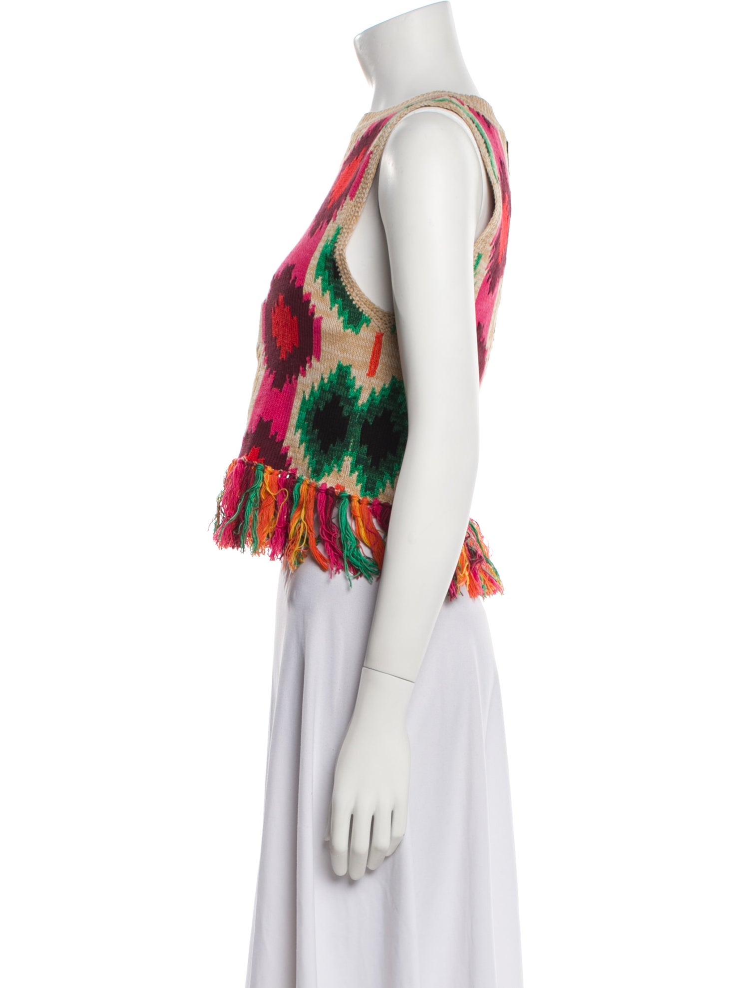 Alice + Olivia Printed Crew Neck Sweater