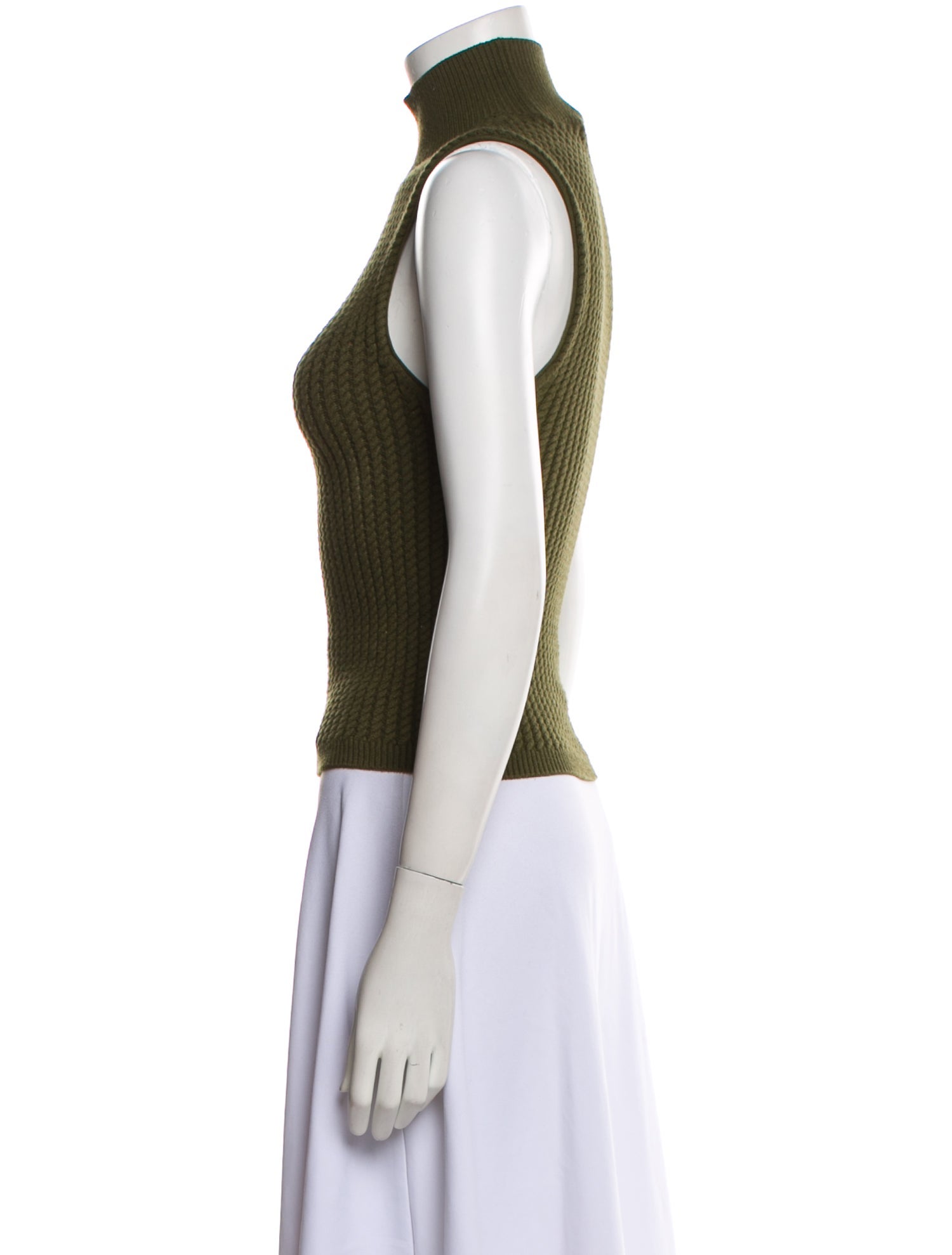 Alice + Olivia Turtleneck Sleeveless Top