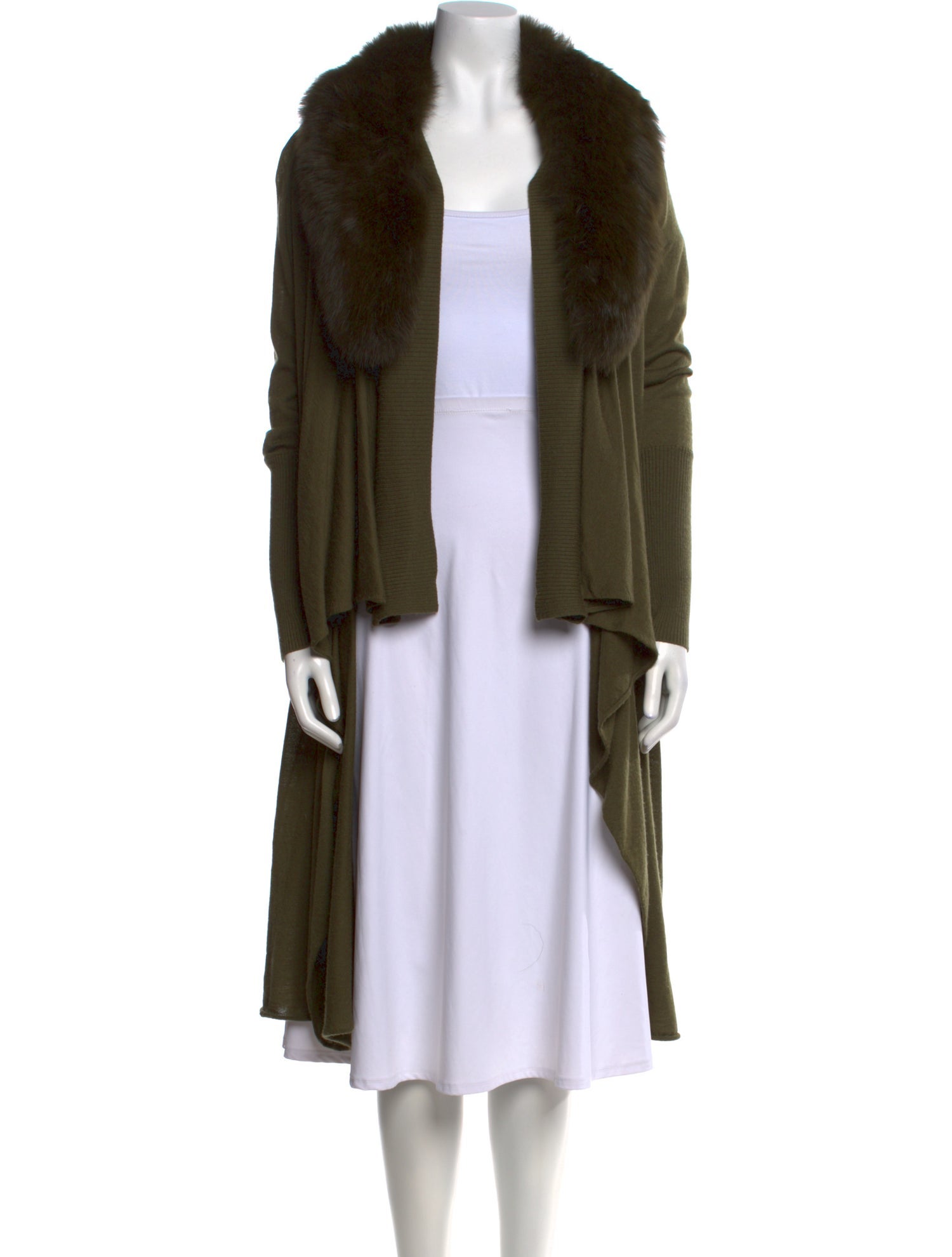 Alice + Olivia Cashmere Open Front Sweater