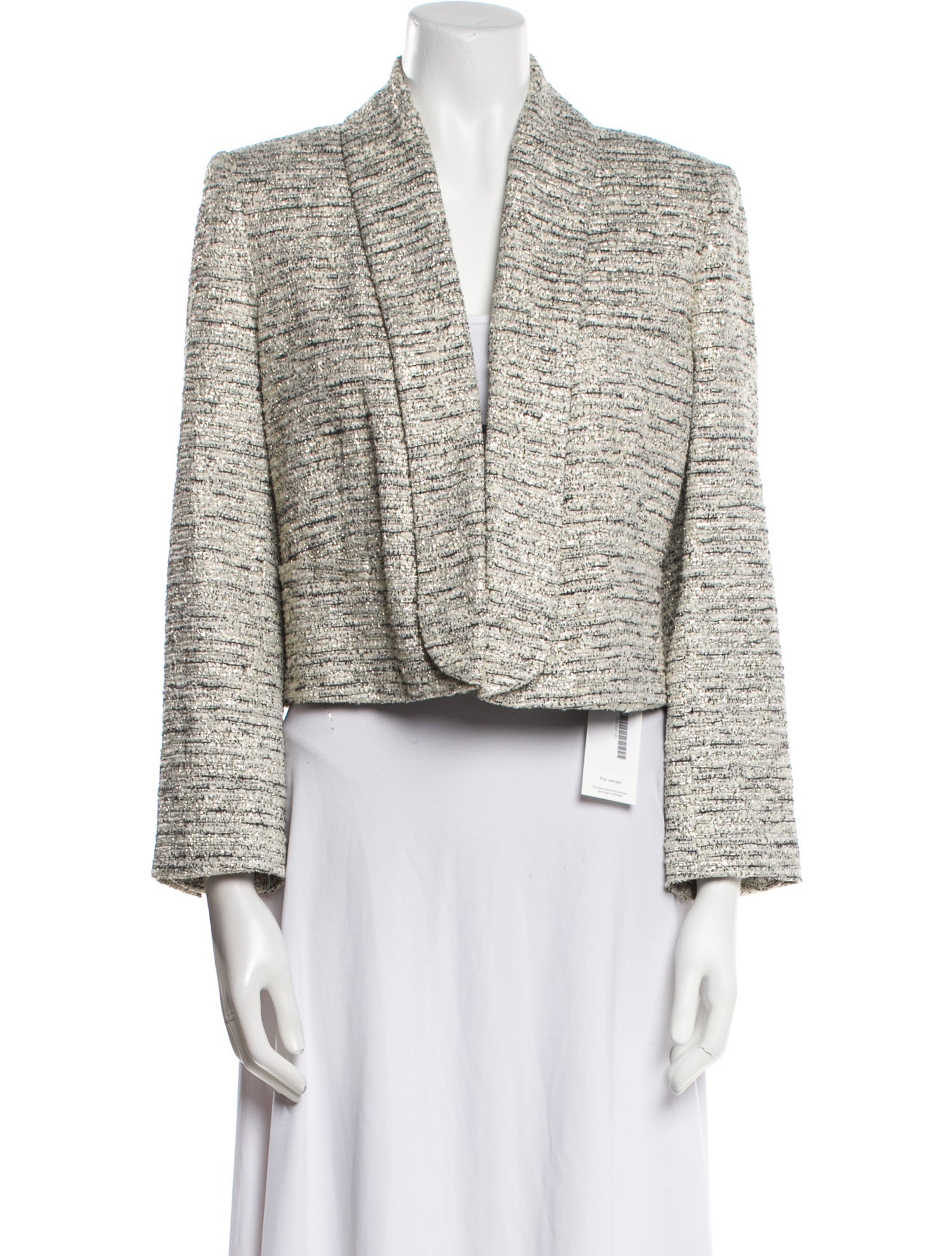 Alice + Olivia Tweed Pattern Evening Jacket