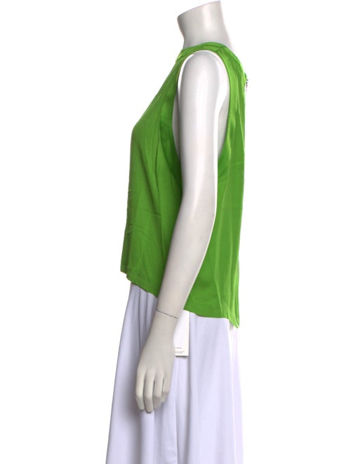 Alice + Olivia Crew Neck Sleeveless Blouse