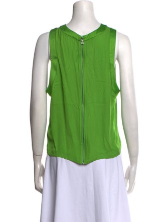 Alice + Olivia Crew Neck Sleeveless Blouse
