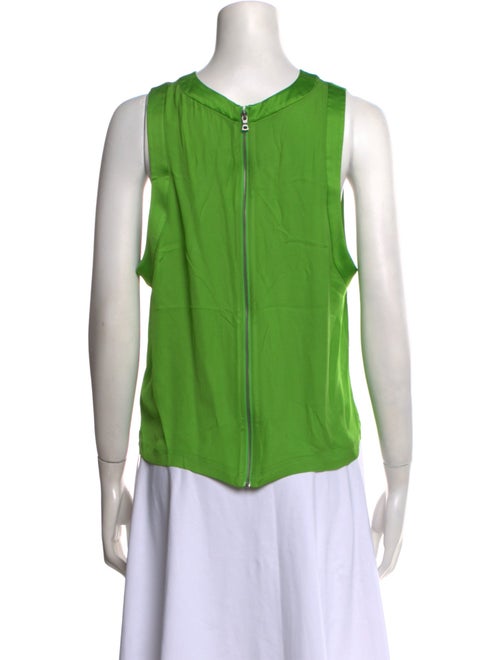 Alice + Olivia Crew Neck Sleeveless Blouse