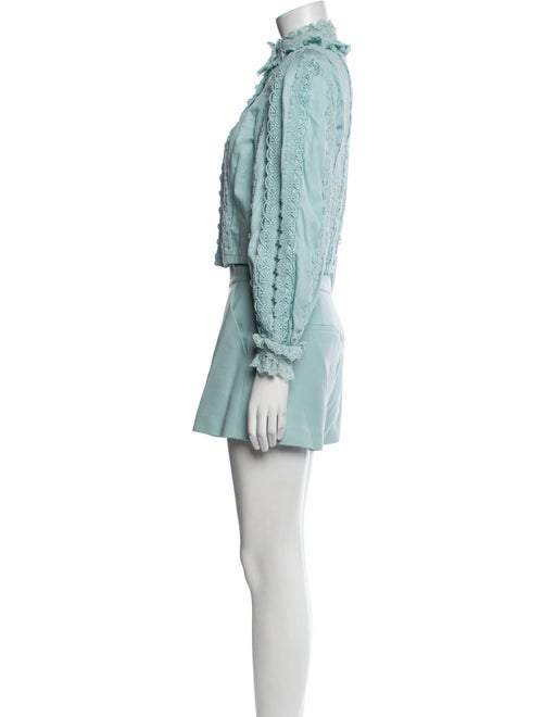 Alice + Olivia Pleated Accents Short Set