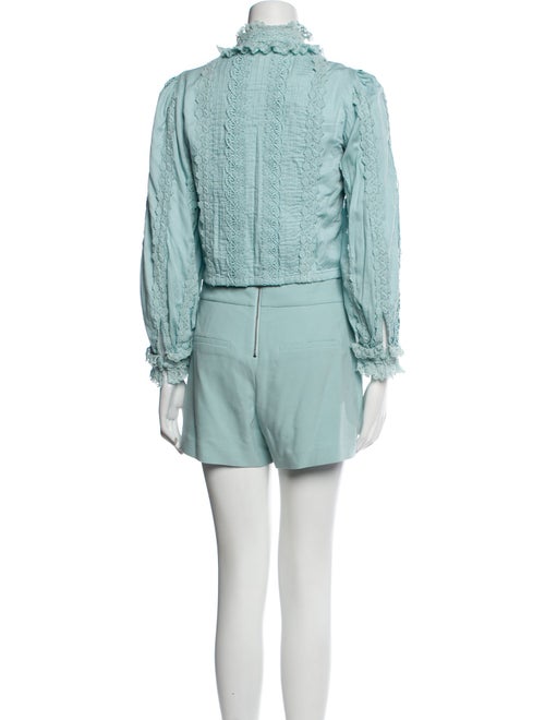 Alice + Olivia Pleated Accents Short Set