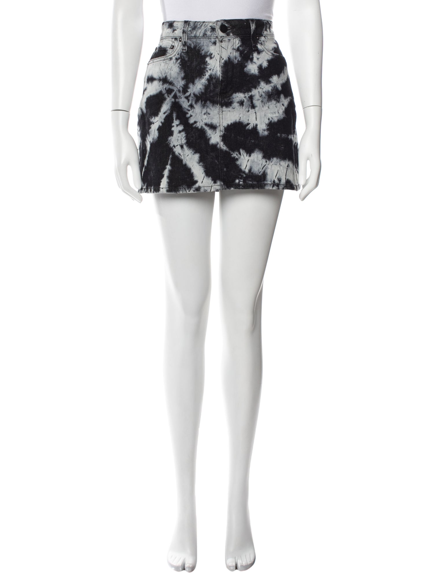 Alice + Olivia Tie-Dye Print Mini Skirt