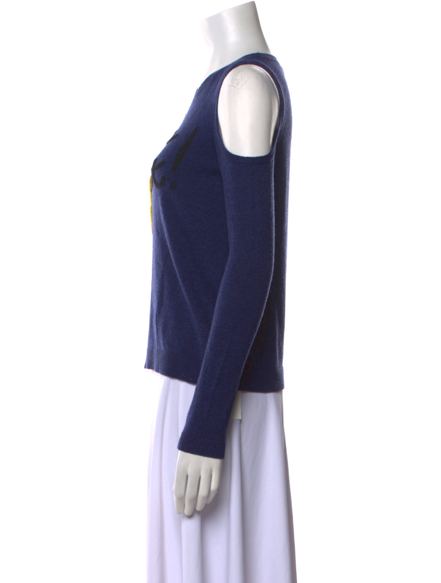 Alice + Olivia Graphic Print Crew Neck Sweater