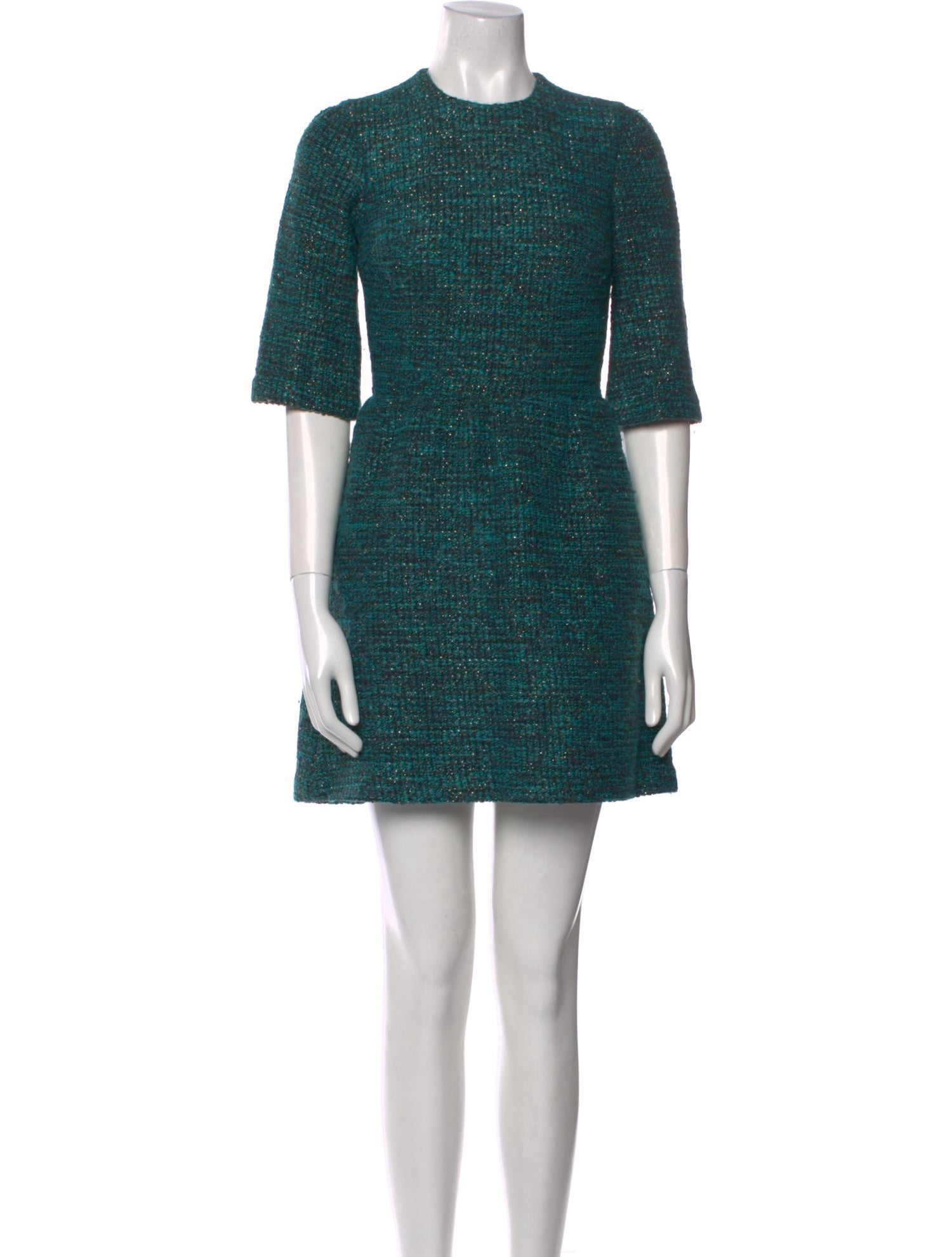 Alice + Olivia Tweed Pattern Mini Dress