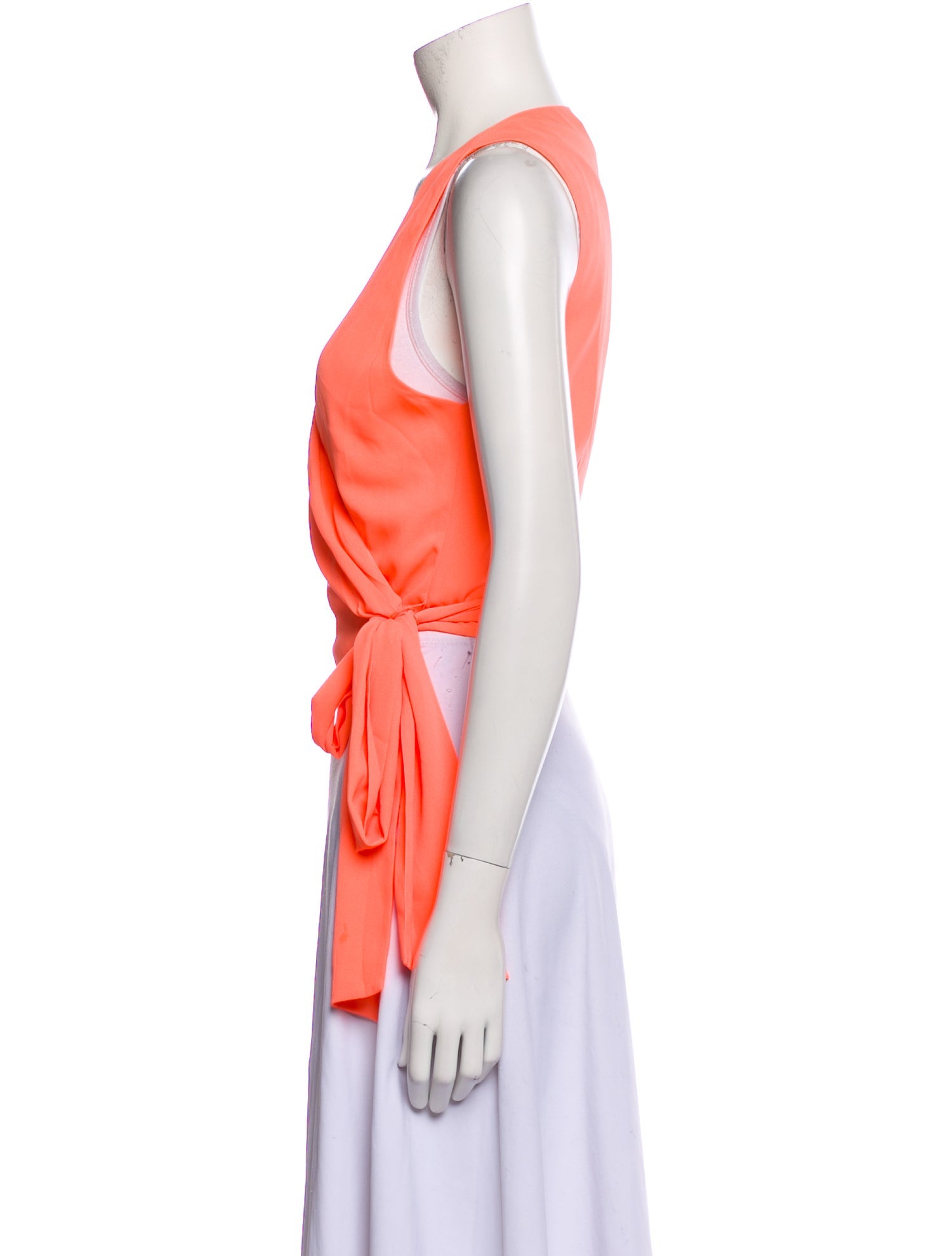 Alice + Olivia V-Neck Sleeveless Crop Top