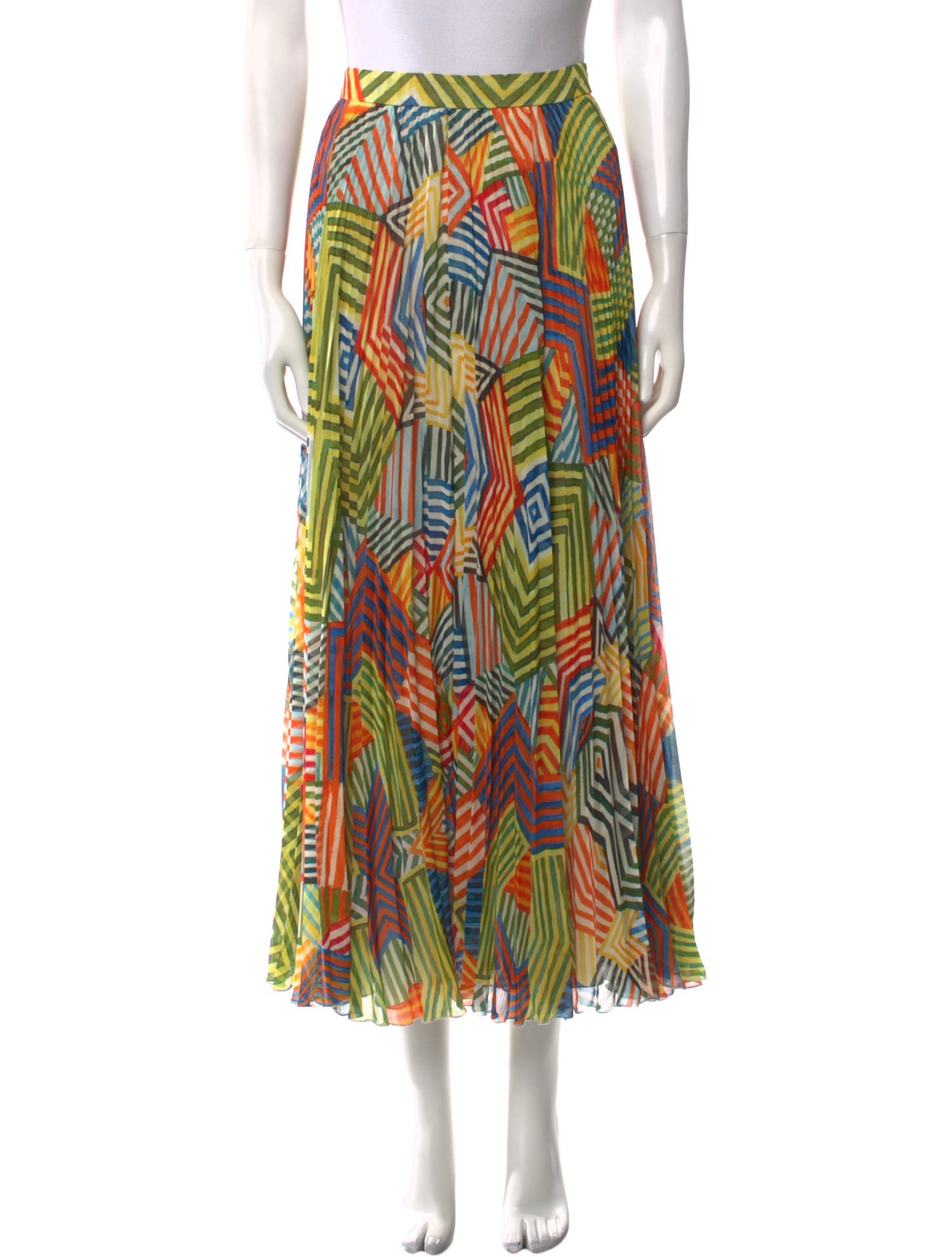 Alice + Olivia Printed Long Skirt