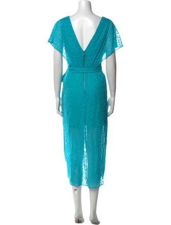 Alice + Olivia Silk Midi Length Dress