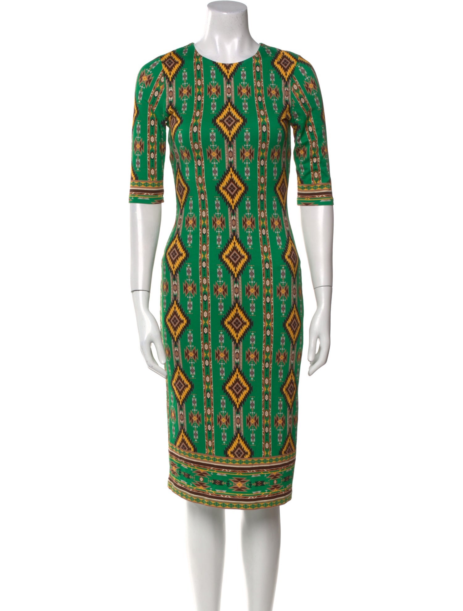 Alice + Olivia Printed Midi Length Dress