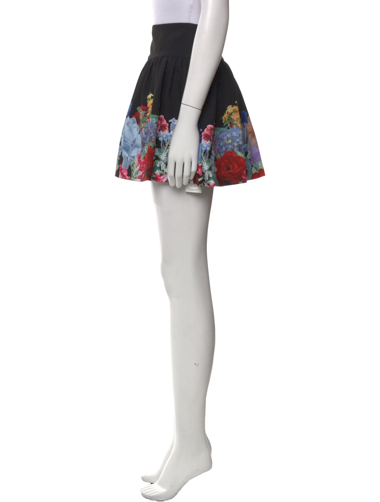 Alice + Olivia Floral Print Mini Skirt