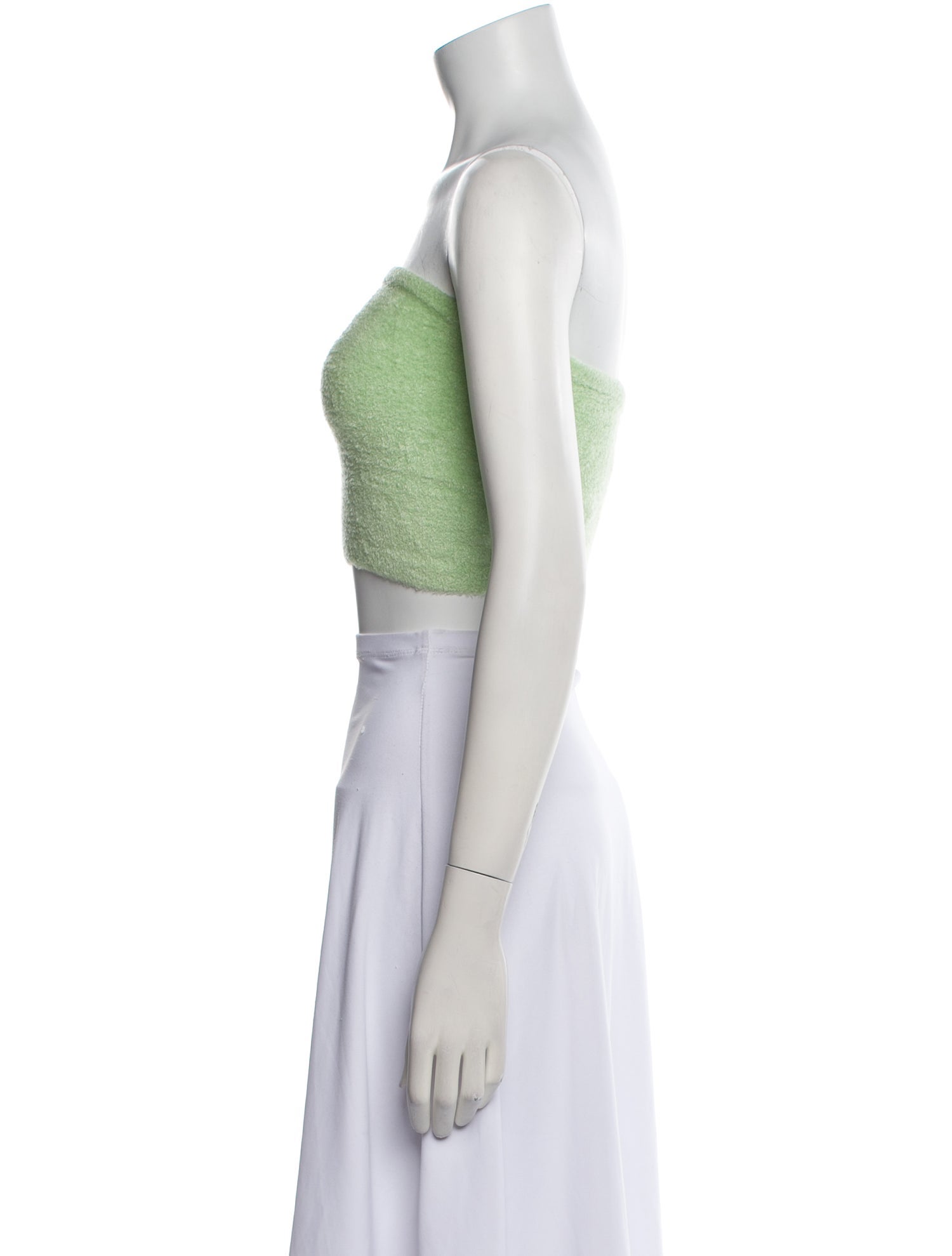 Alice + Olivia Nylon Strapless Crop Top