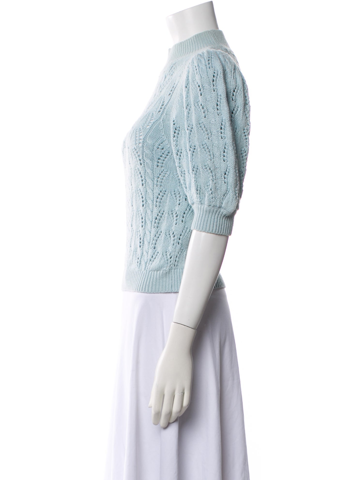 Alice + Olivia Wool Mock Neck Sweater
