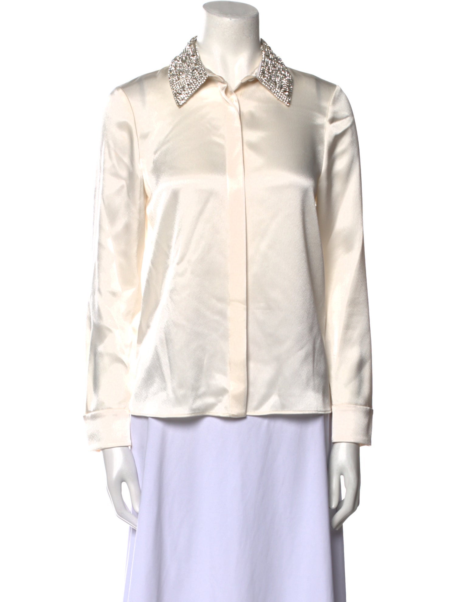 Alice + Olivia Long Sleeve Button-Up Top