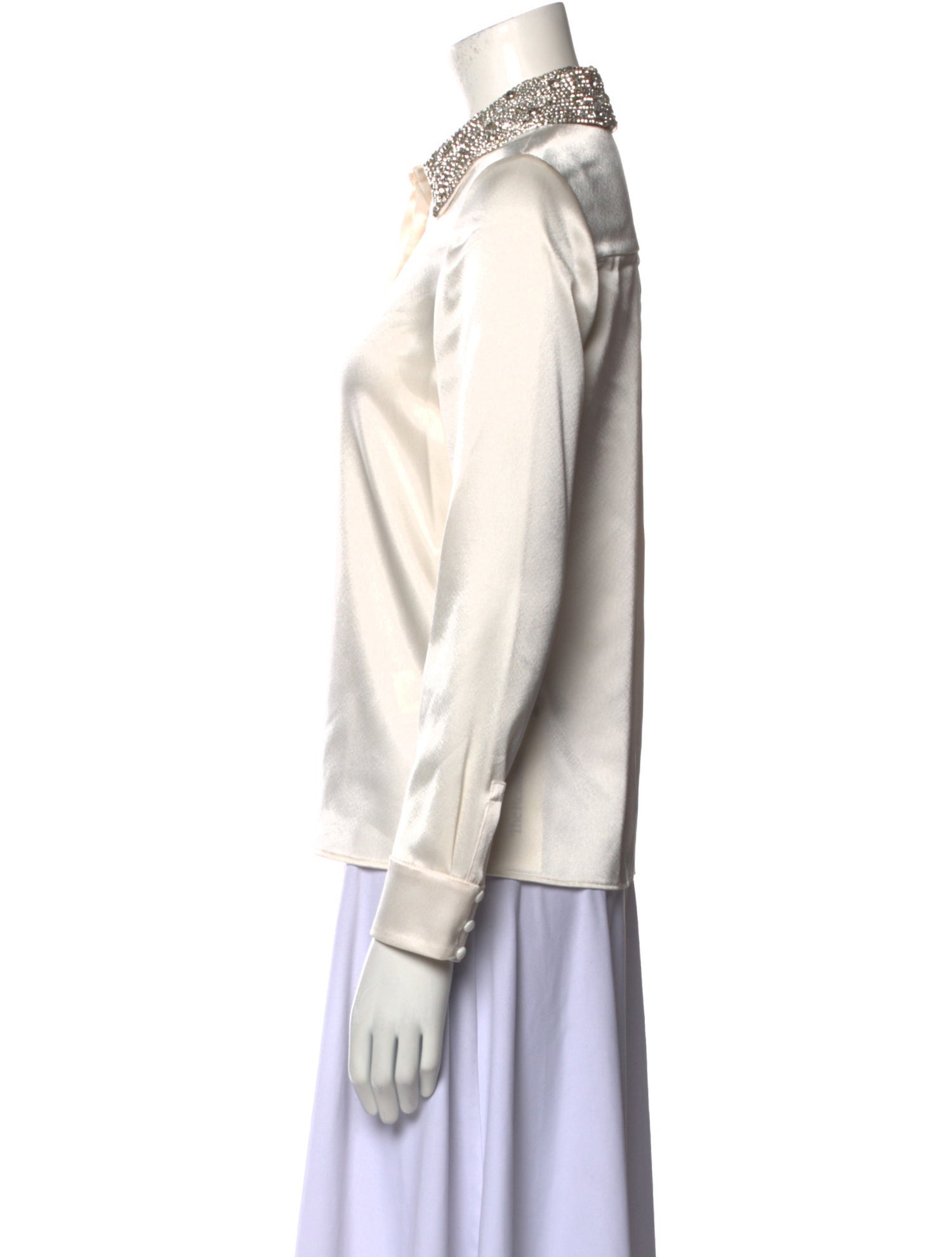 Alice + Olivia Long Sleeve Button-Up Top