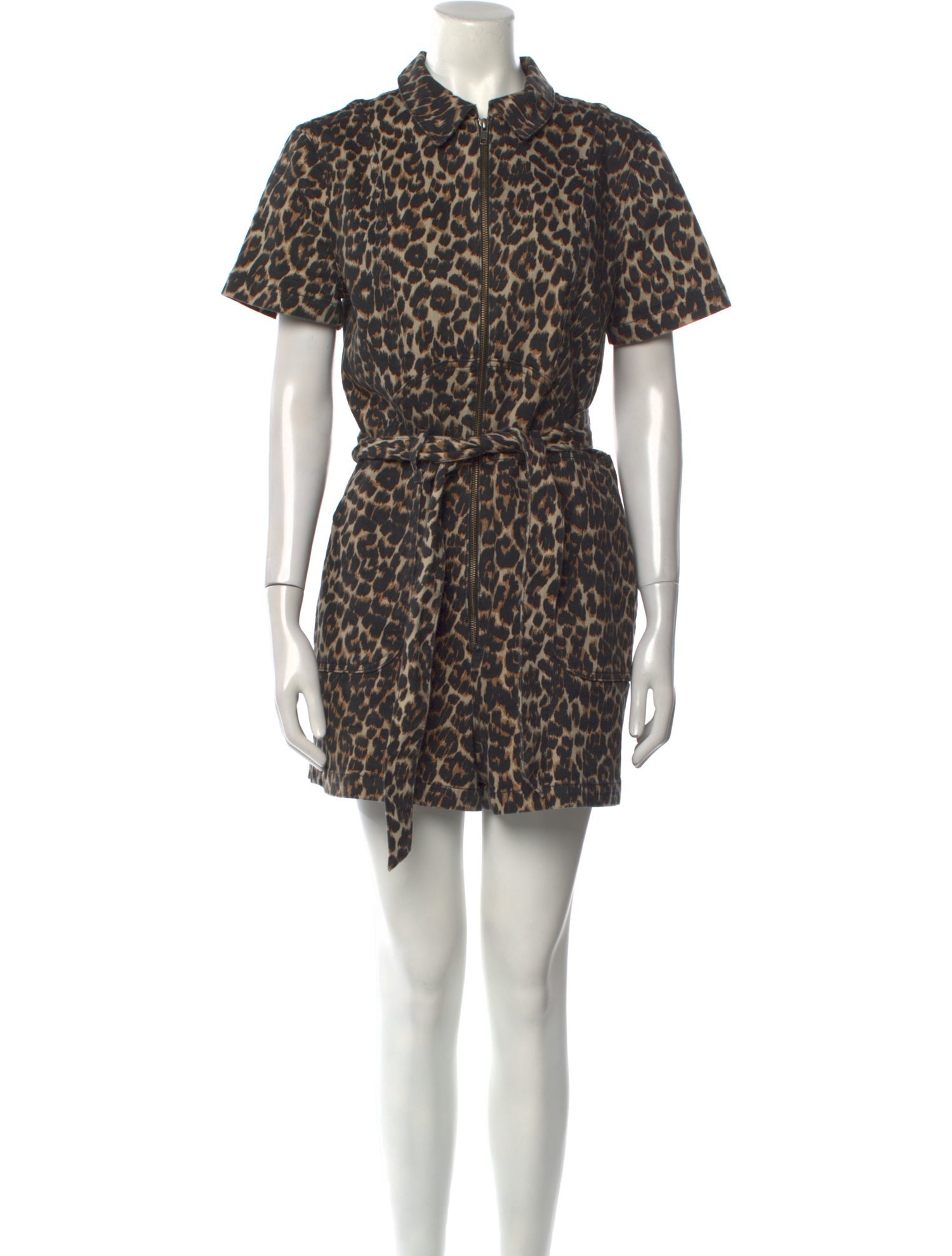 Alice + Olivia Animal Print Romper