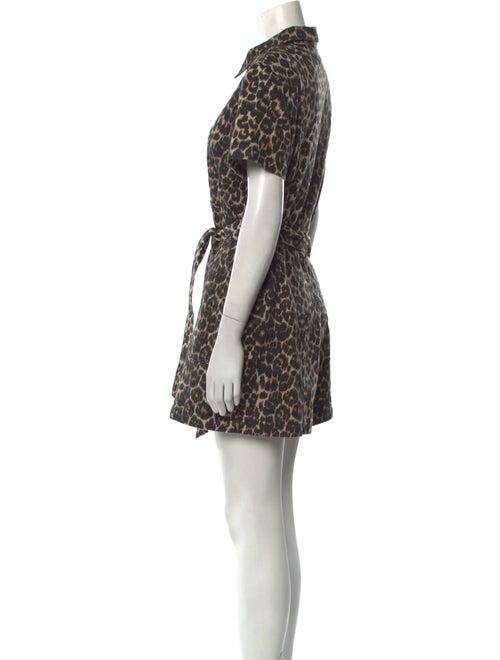 Alice + Olivia Animal Print Romper