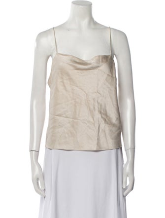 Alice + Olivia Cowl Neck Sleeveless Top