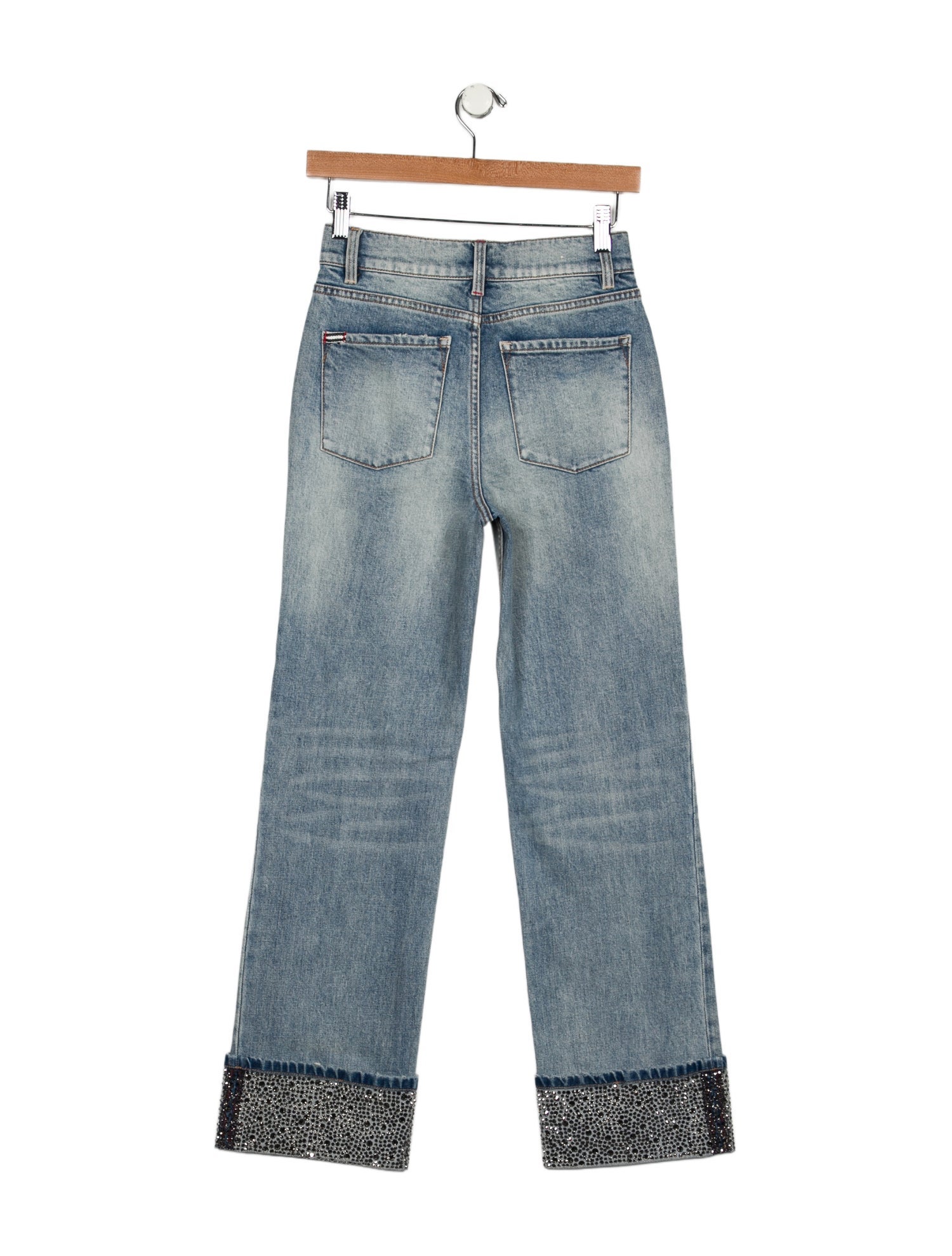Alice + Olivia Mid-Rise Wide Leg Jeans