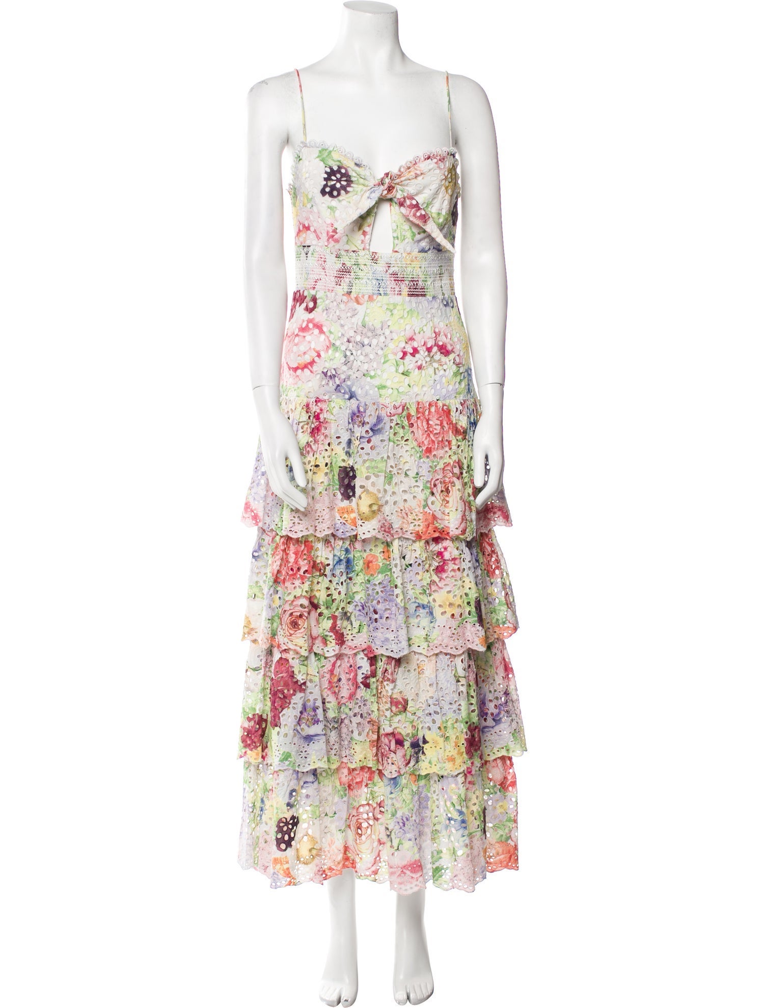 Alice + Olivia Floral Print Long Dress