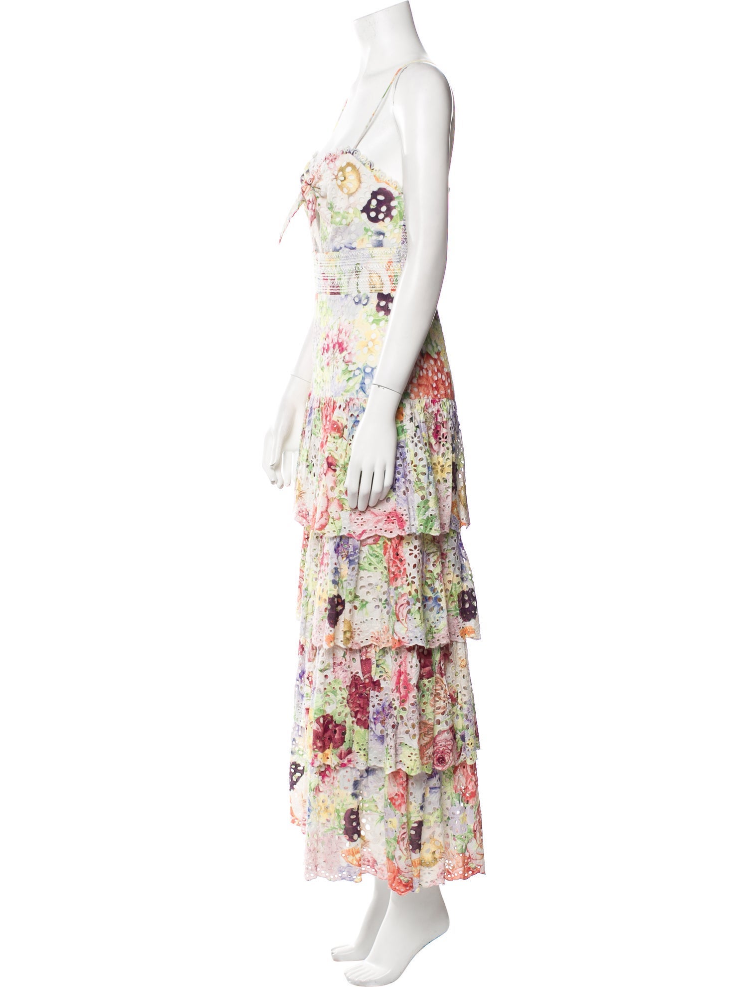 Alice + Olivia Floral Print Long Dress