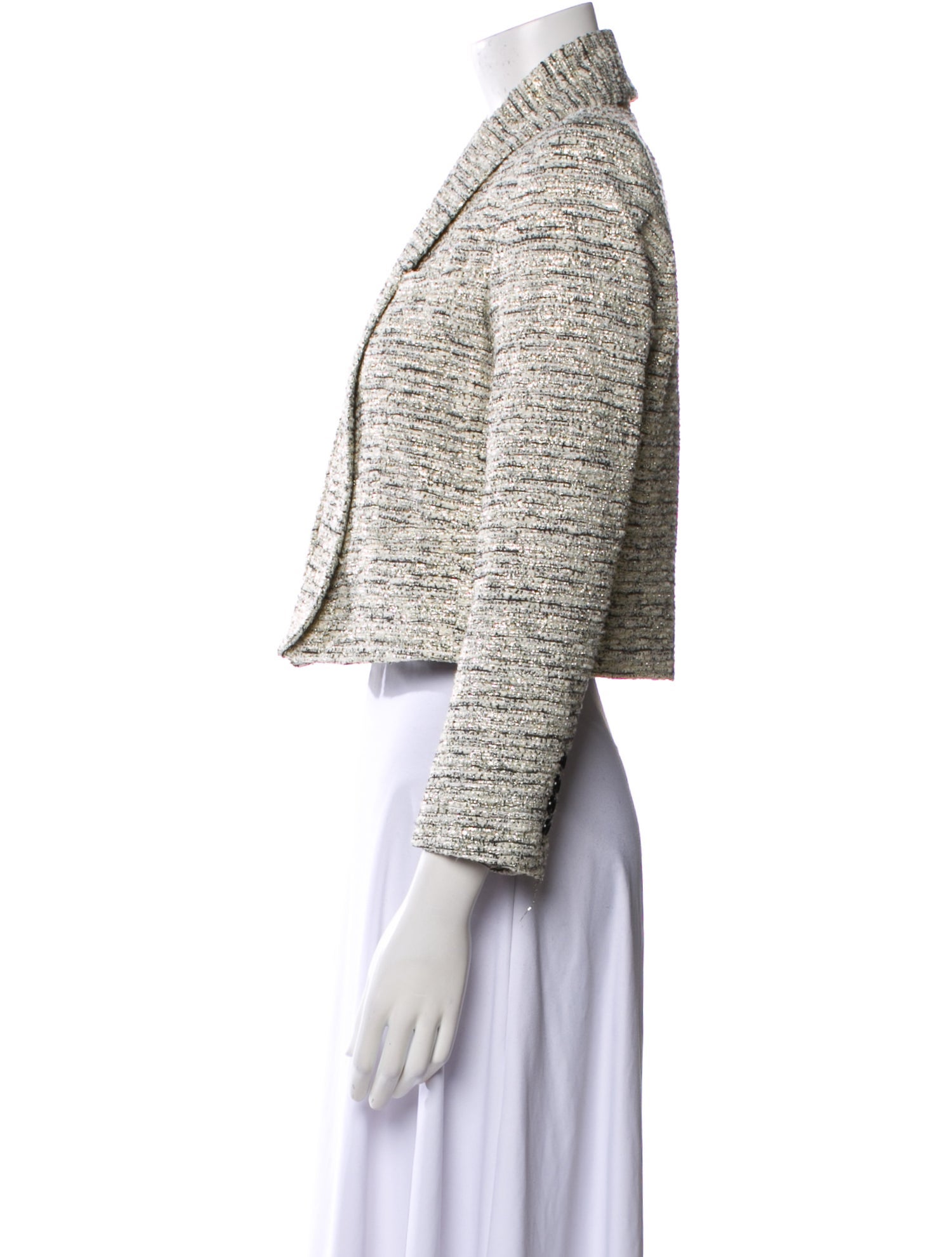 Alice + Olivia Tweed Pattern Blazer