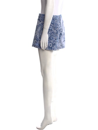 Alice + Olivia Floral Print Mini Shorts