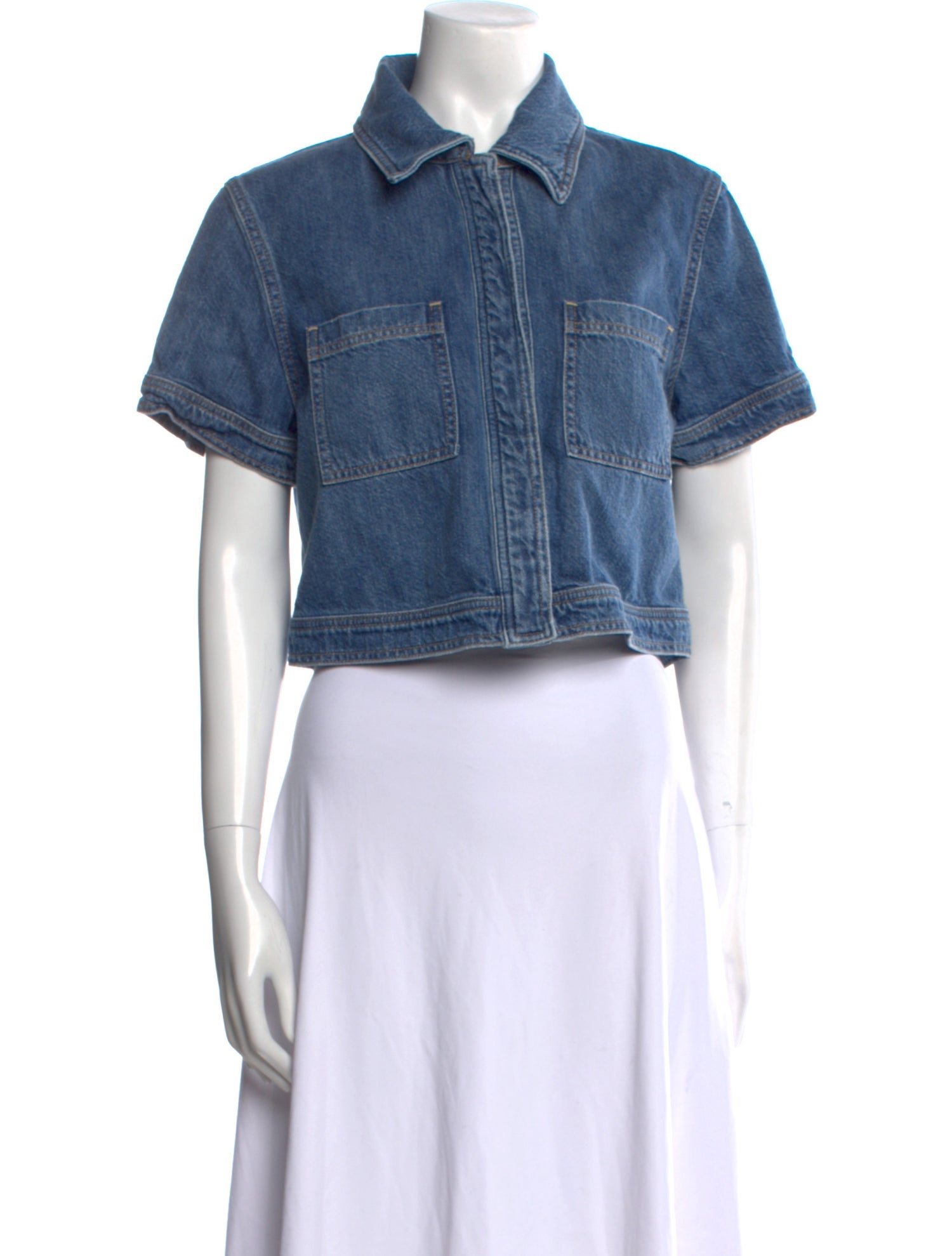 Alice + Olivia Short Sleeve Crop Top