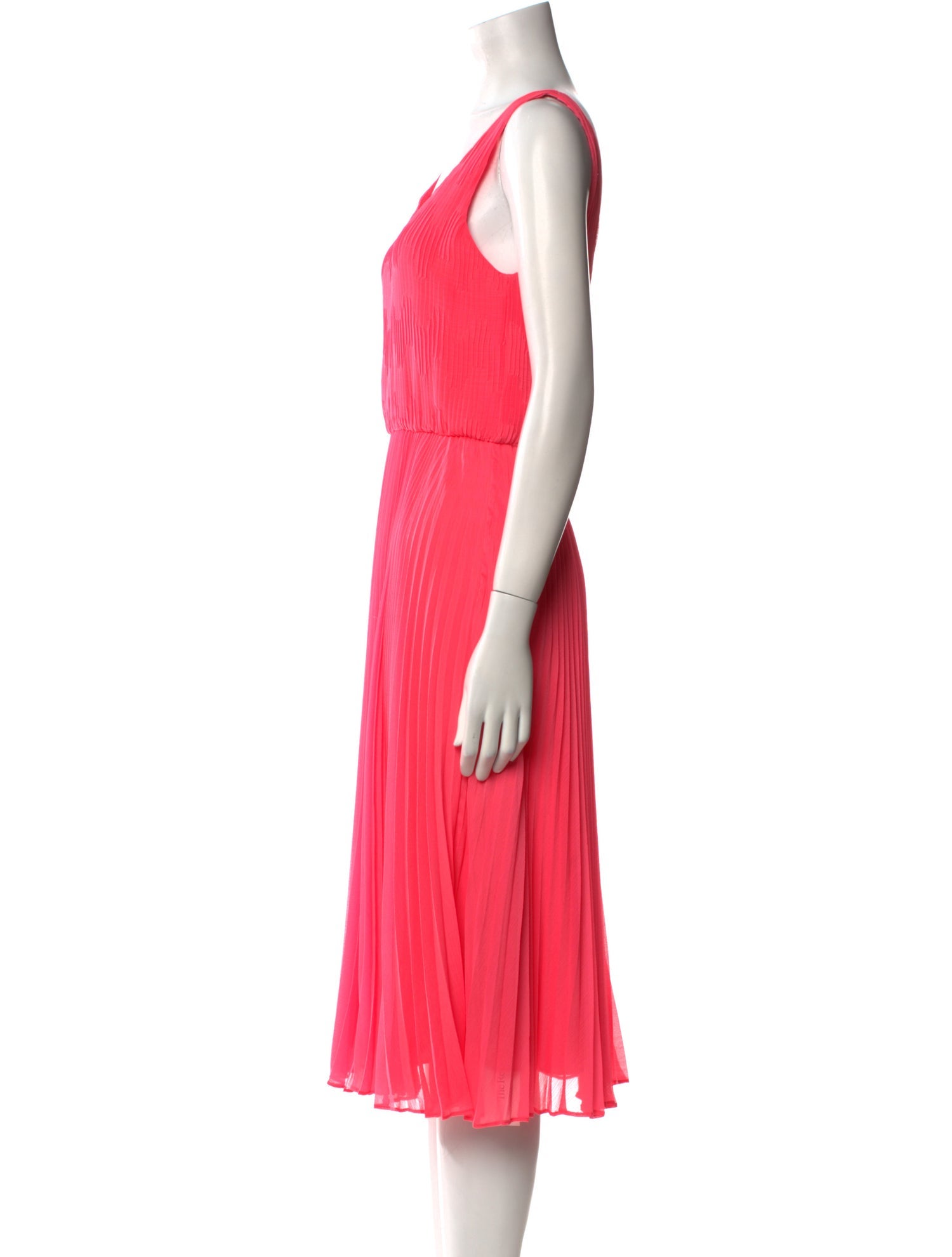 Alice + Olivia Scoop Neck Midi Length Dress