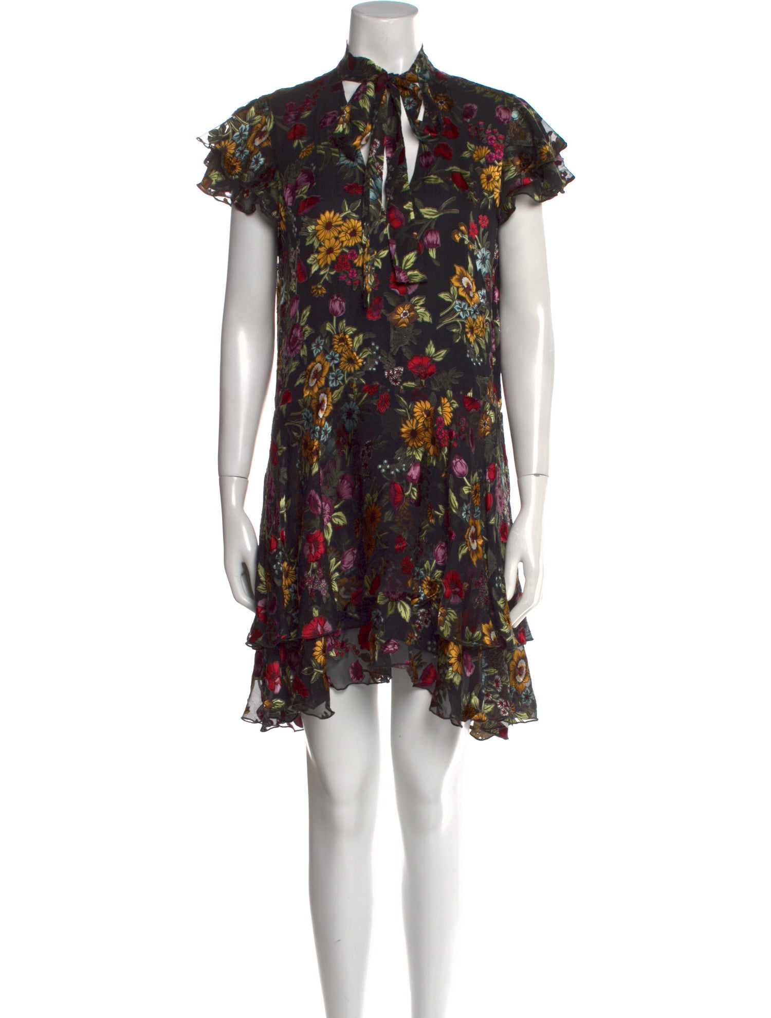 Alice + Olivia Floral Print Mini Dress