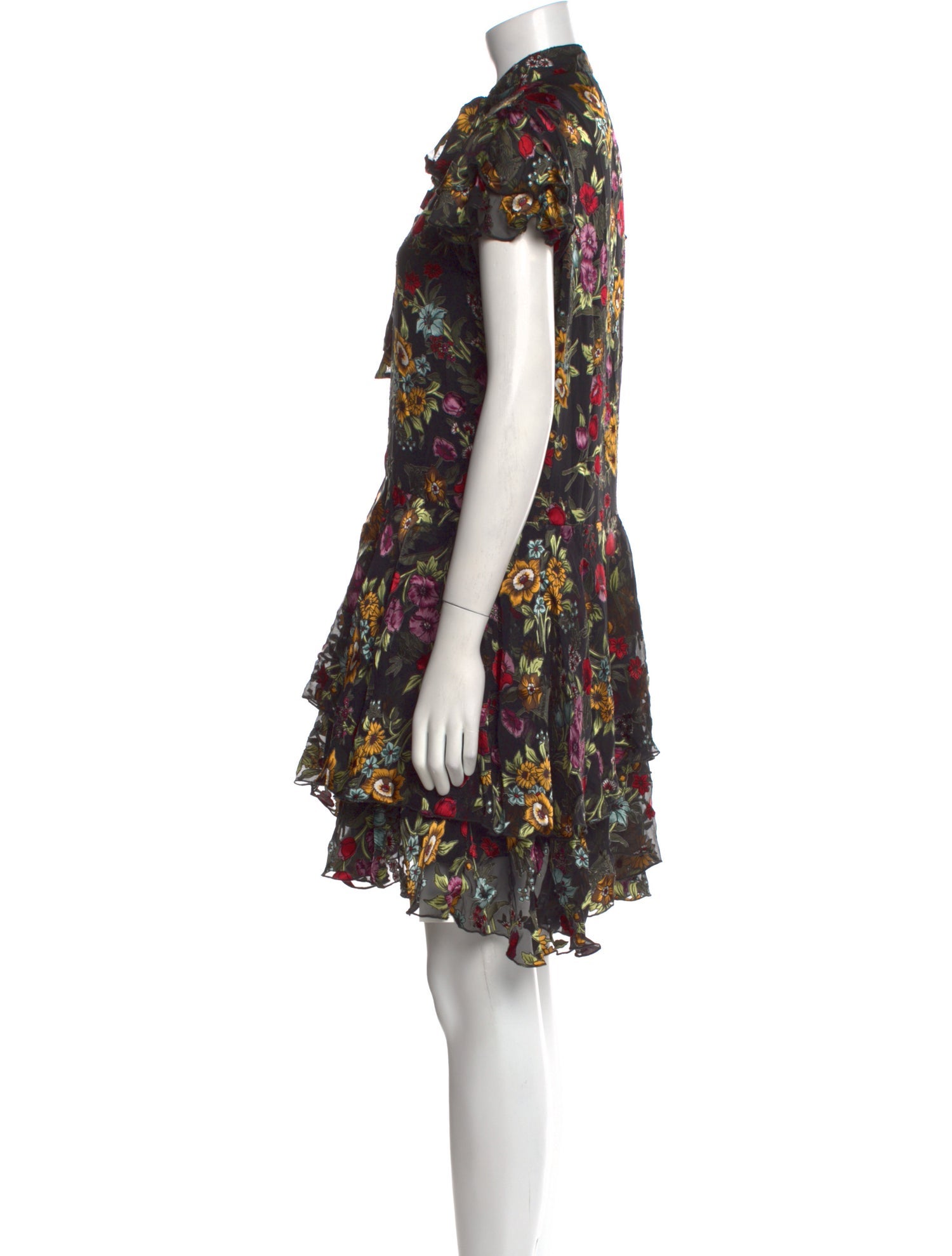 Alice + Olivia Floral Print Mini Dress