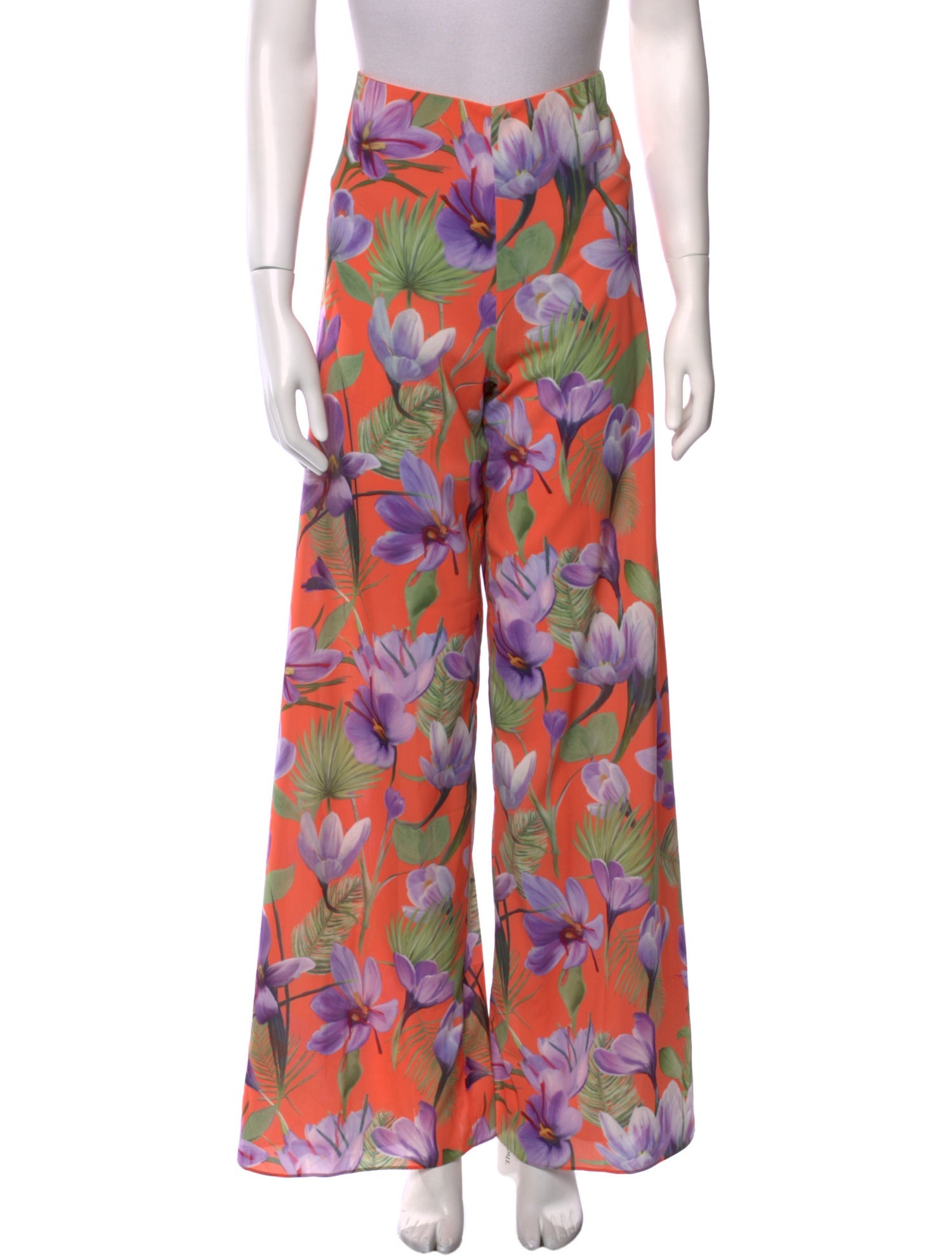 Alice + Olivia Floral Print Wide Leg Pants