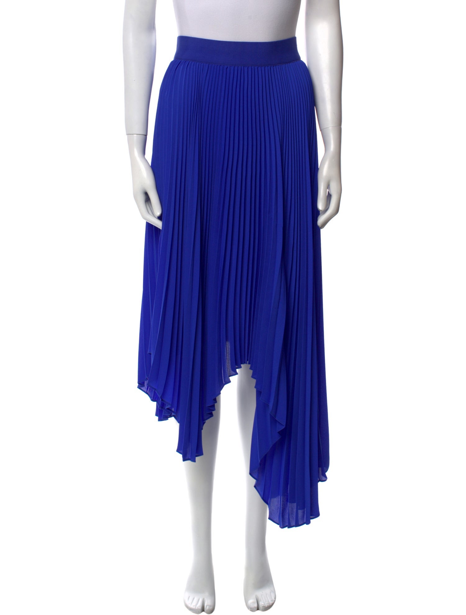 Alice + Olivia Pleated Accents Midi Length Skirt